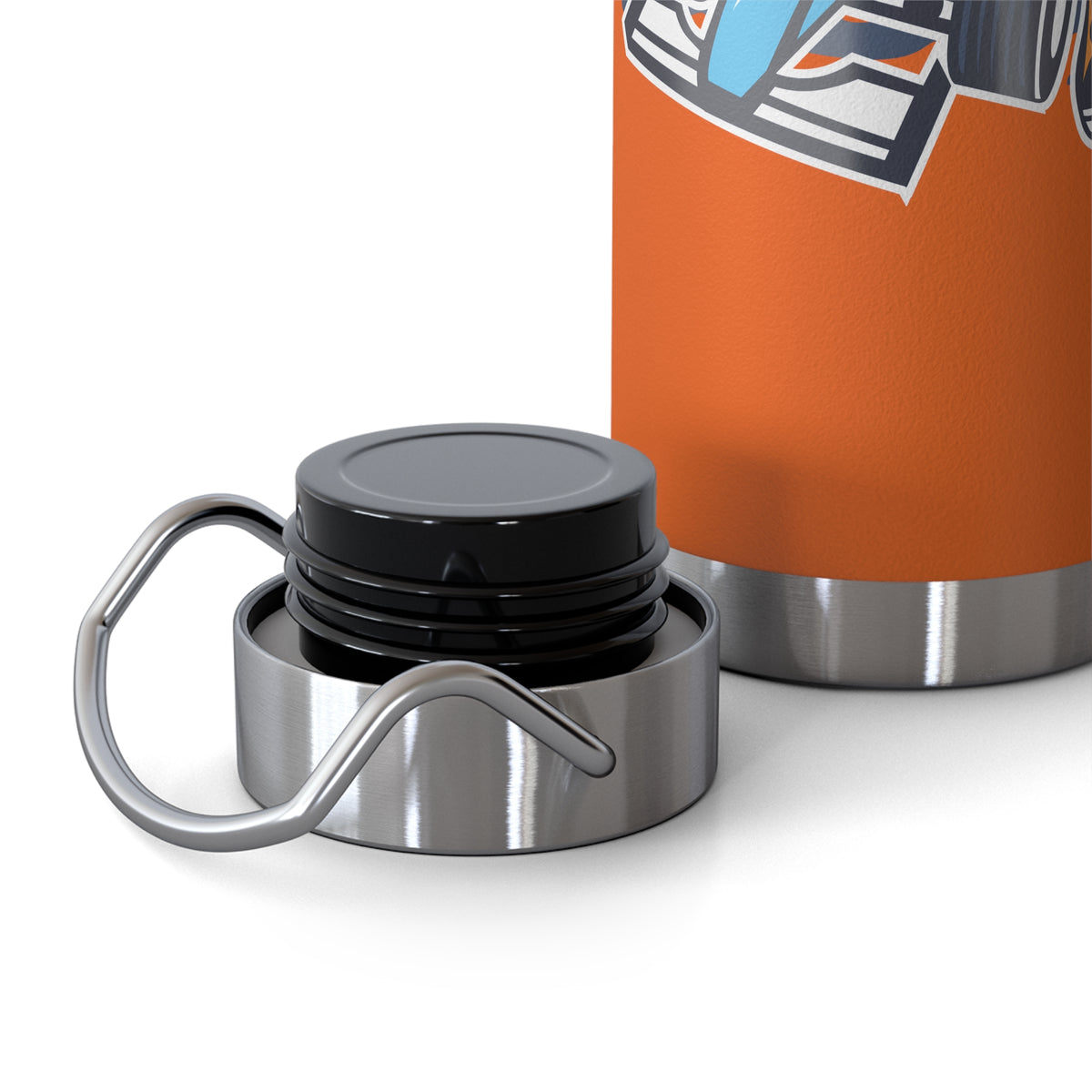 22oz Copper Insulated Water Bottle with Cartoon Design - CV107