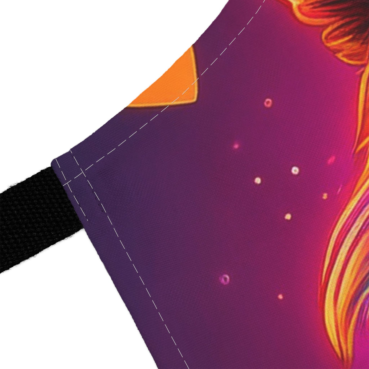 Colorful Lion Apron with Heart Sunglasses — Vibrant Neon Animal Kitchen Apron Stain-Resistant - Art Print Canvas Apron