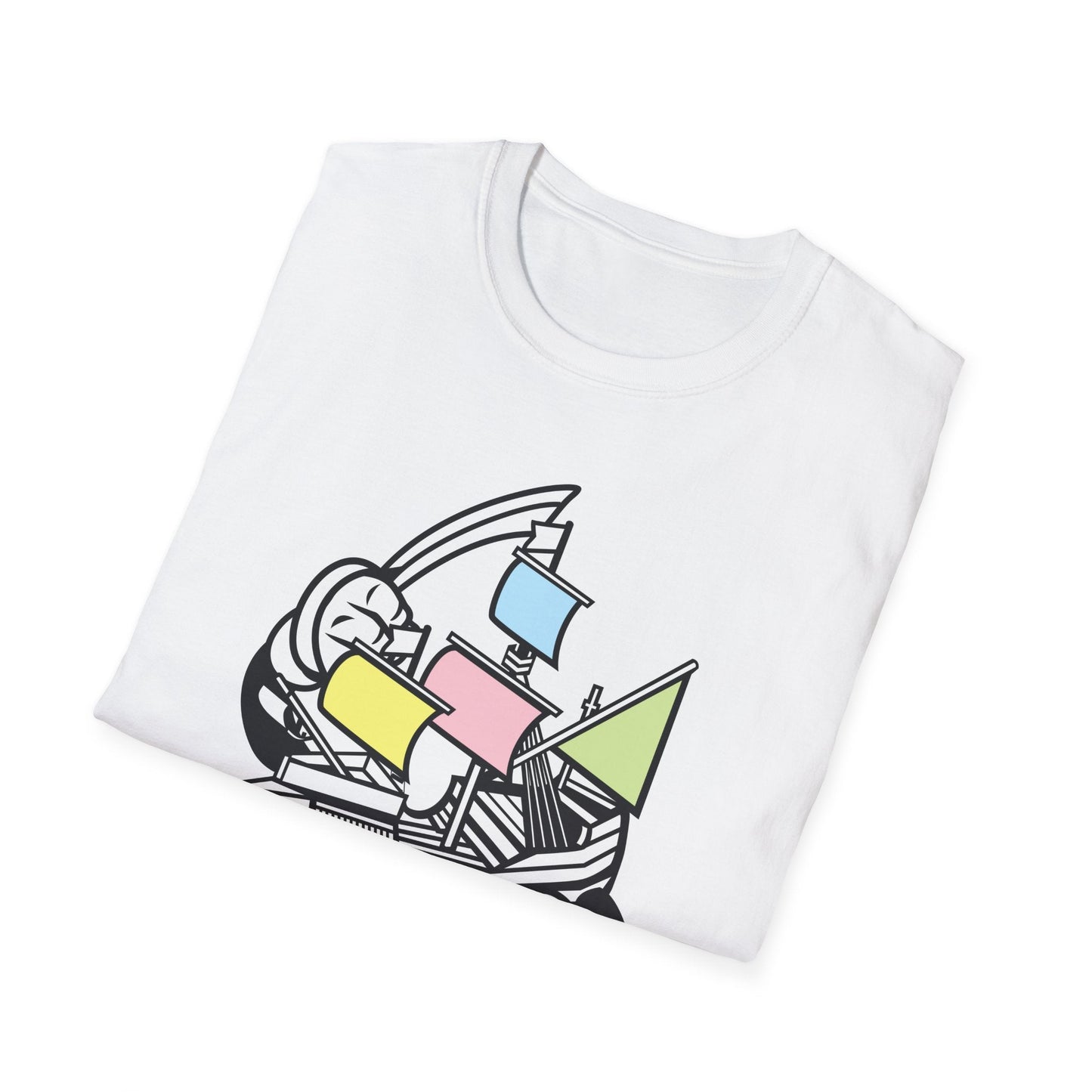 Cartoon T Shirt Animation Tee Funny Unisex Gildan Softstyle 64000 Short Sleeve Cotton