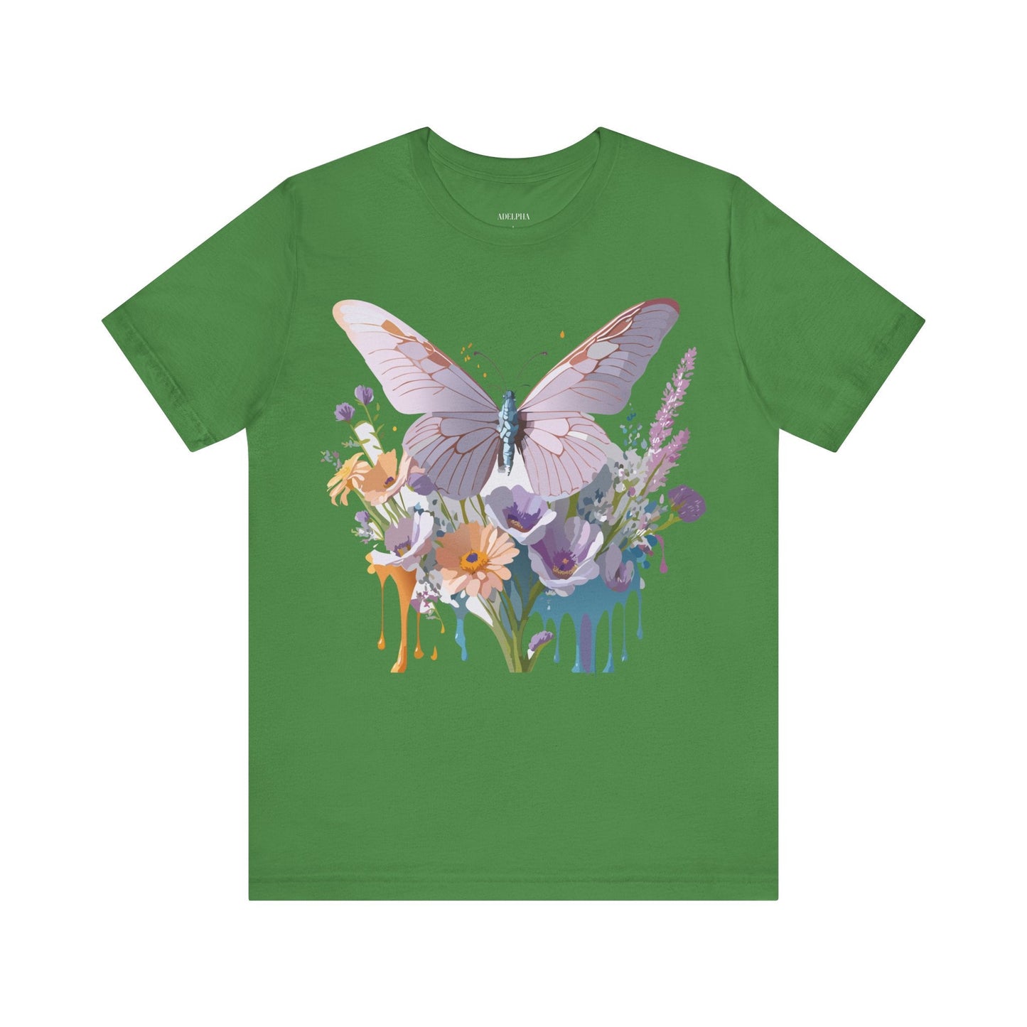 Butterfly Graphic Tee Unisex Short Sleeve Vintage Artwork By Adelpha