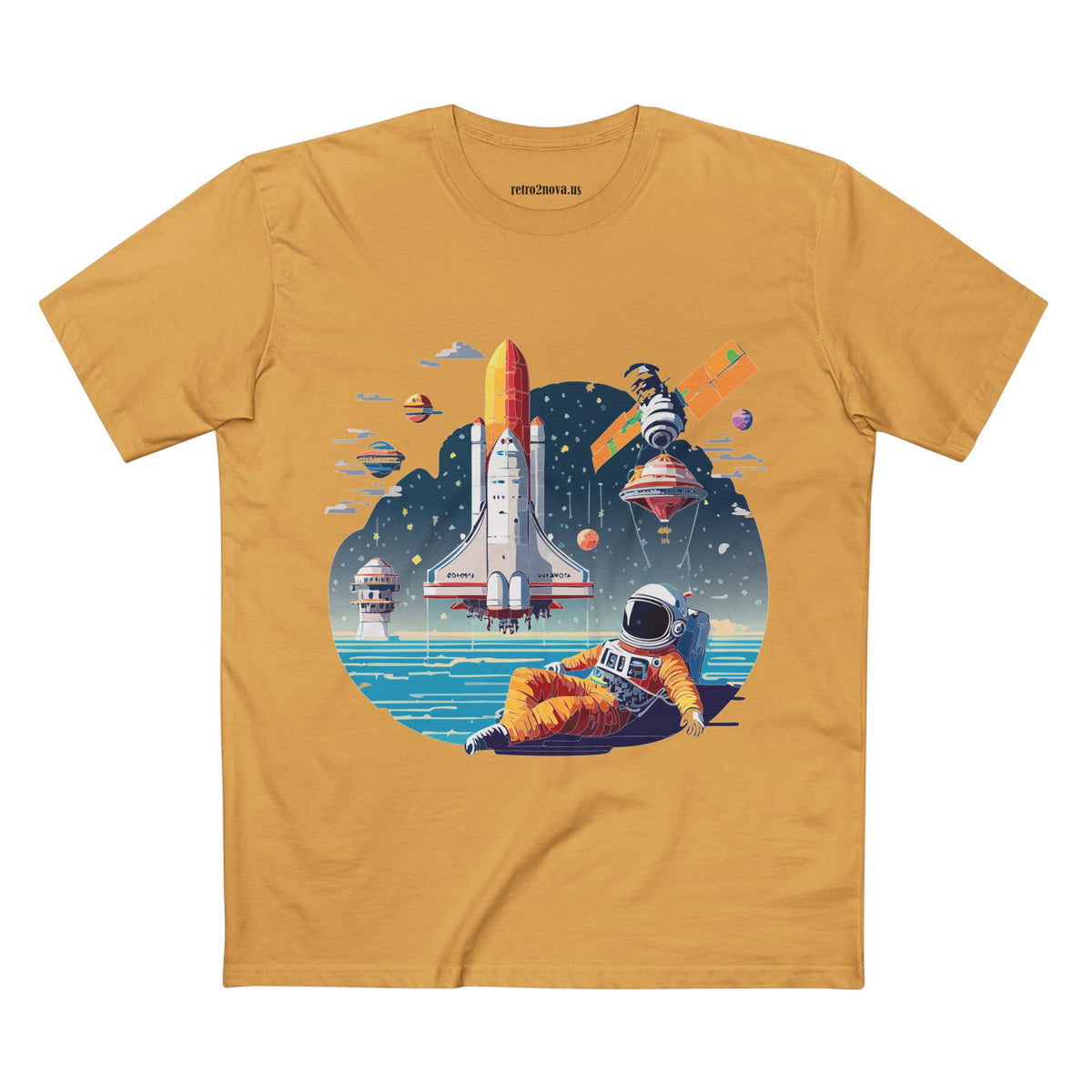 Cosmos Astronaut Graphic Tee Staple Unisex 100 Cotton Tee Shirt - CS-35