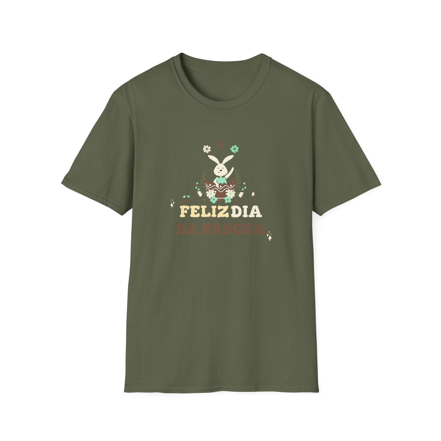 Easter Day T Shirt Unisex Softstyle Tee With Easter Design Print Gildan 64000 Comfort Fit