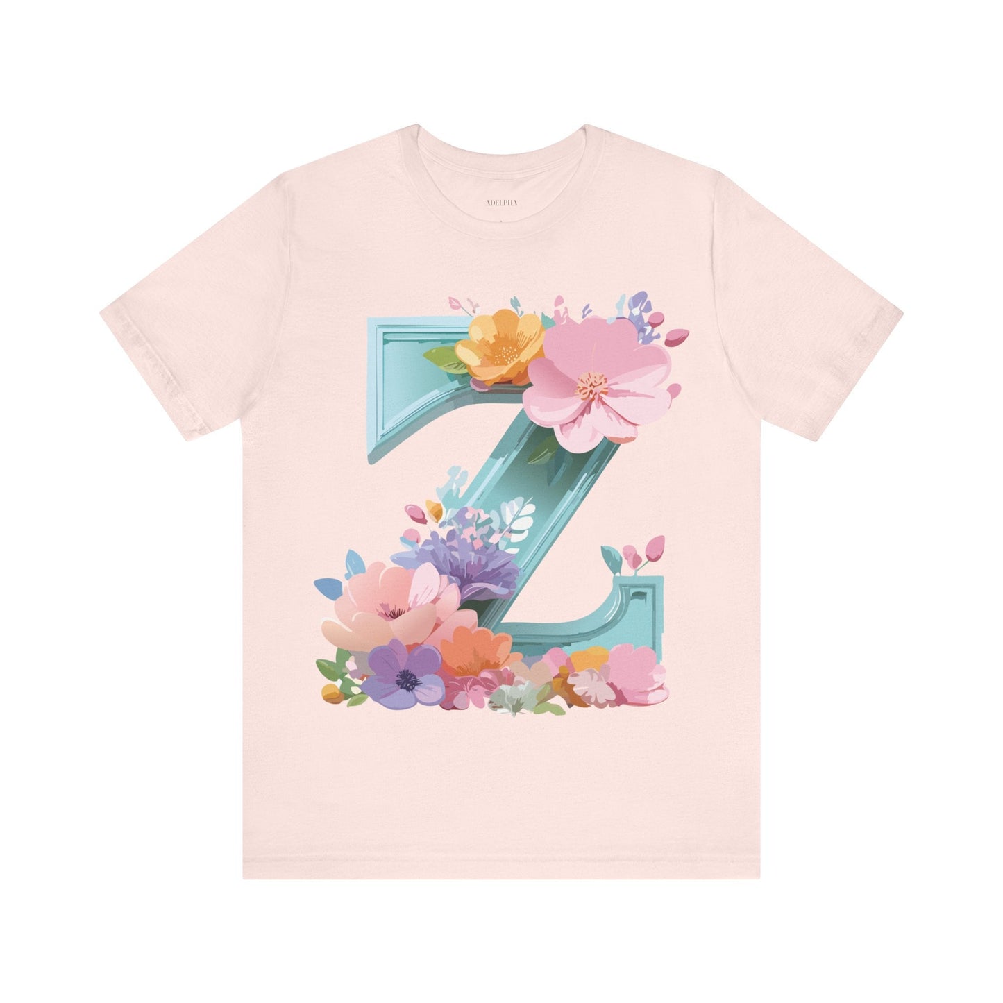 Letter Z Graphic Tee Unisex Jersey Short Sleeve Vintage Inspired Artwork