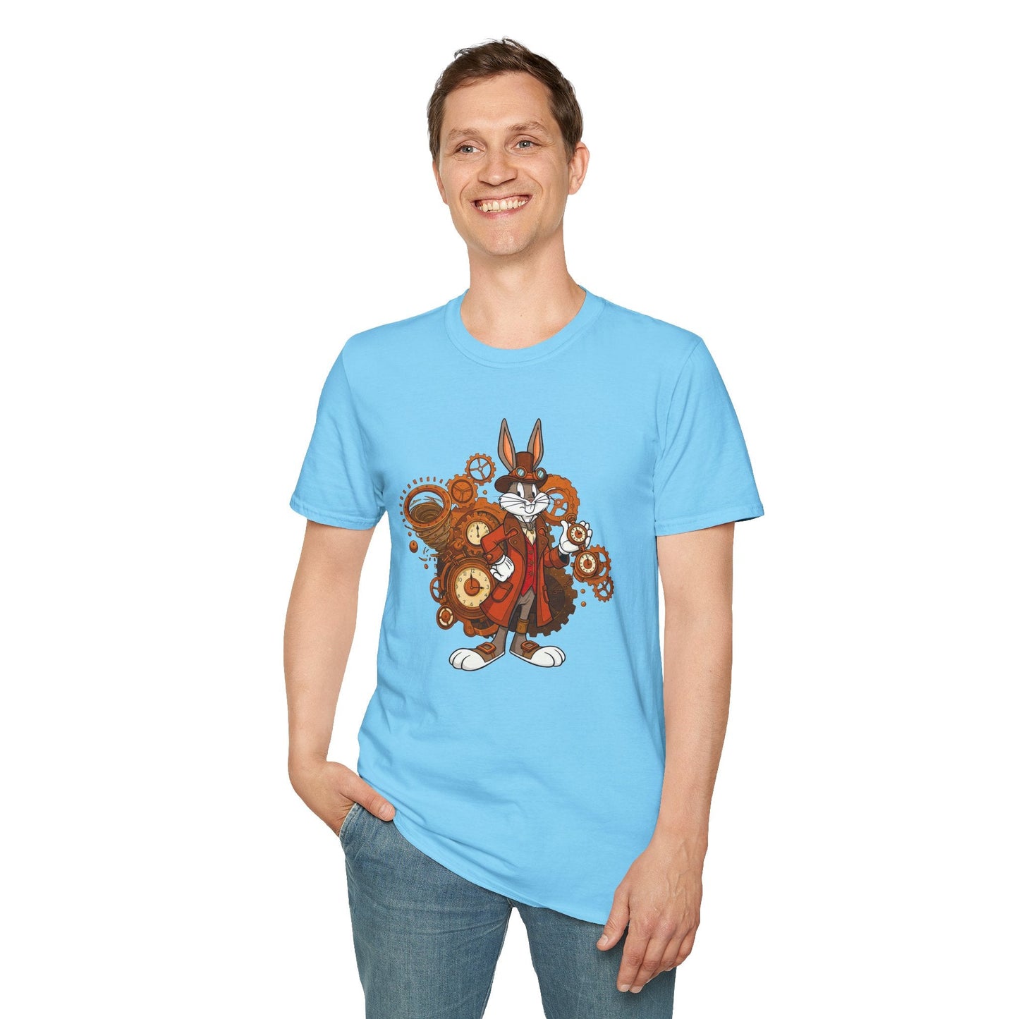 Bugs Bunny T Shirt Cartoon Tee Unisex Softstyle 100 Percent Cotton Gildan 64000 Tee