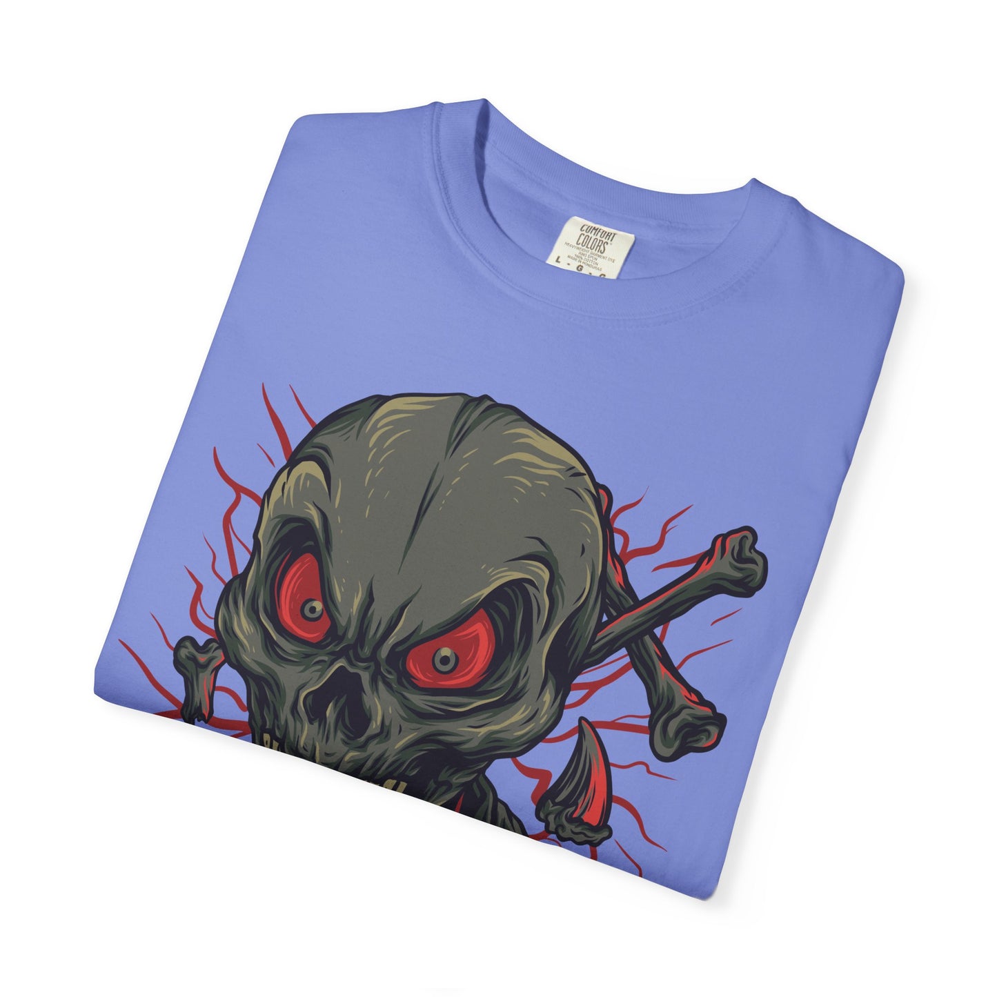 Camiseta unisex de algodón con calavera 