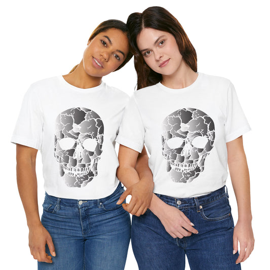 Camiseta unisex de algodón con calavera