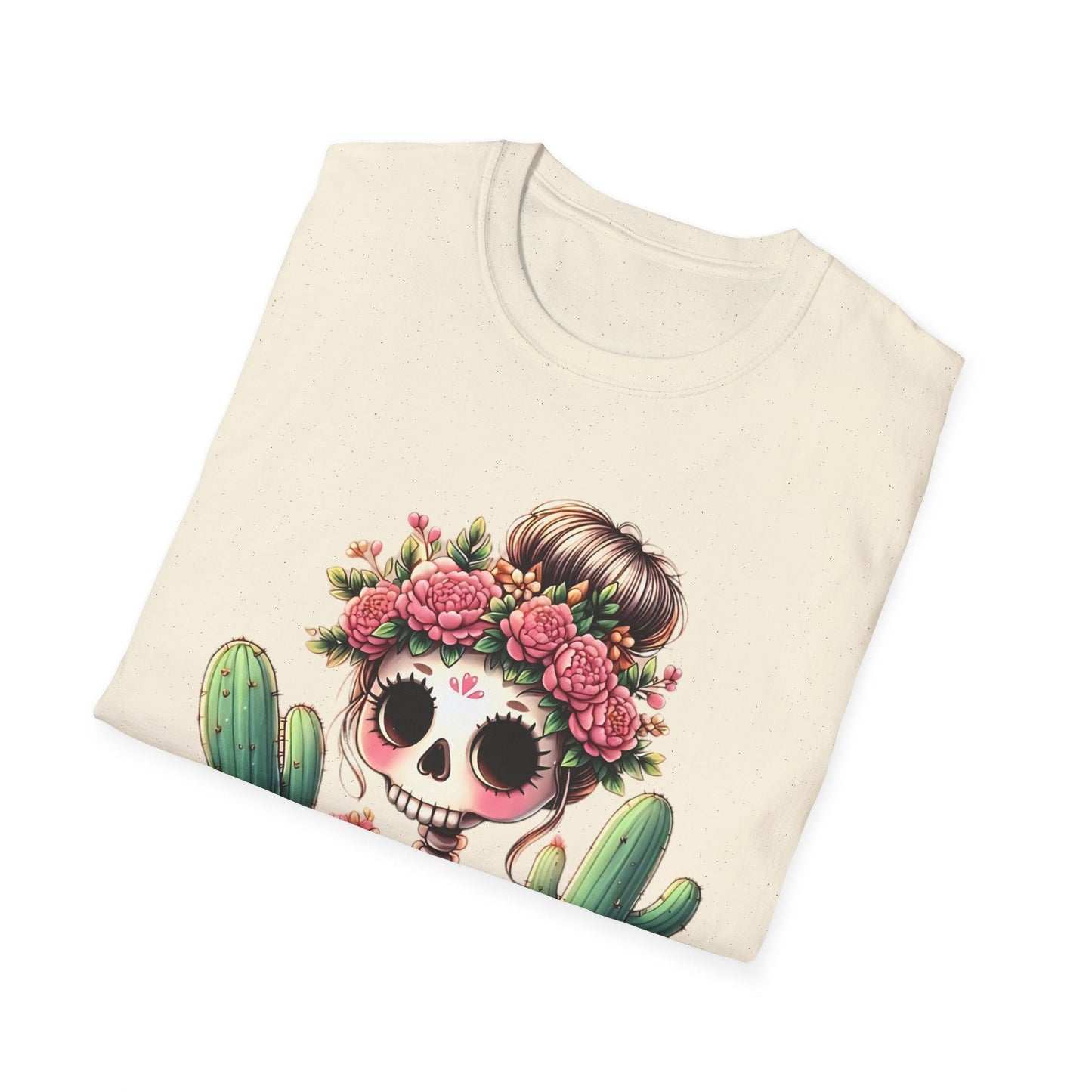 Skull Tee Shirt Unisex Skeleton Design Softstyle Cotton Tee Light Breathable Comfort Gildan 64000
