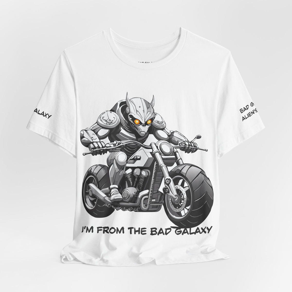 Alien Graphic Unisex Cotton Bella+Canvas Tee with Art Design b84
