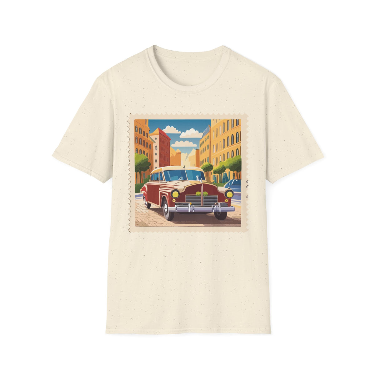 Vintage Convertible Car illustration T-Shirt | Retro City Street