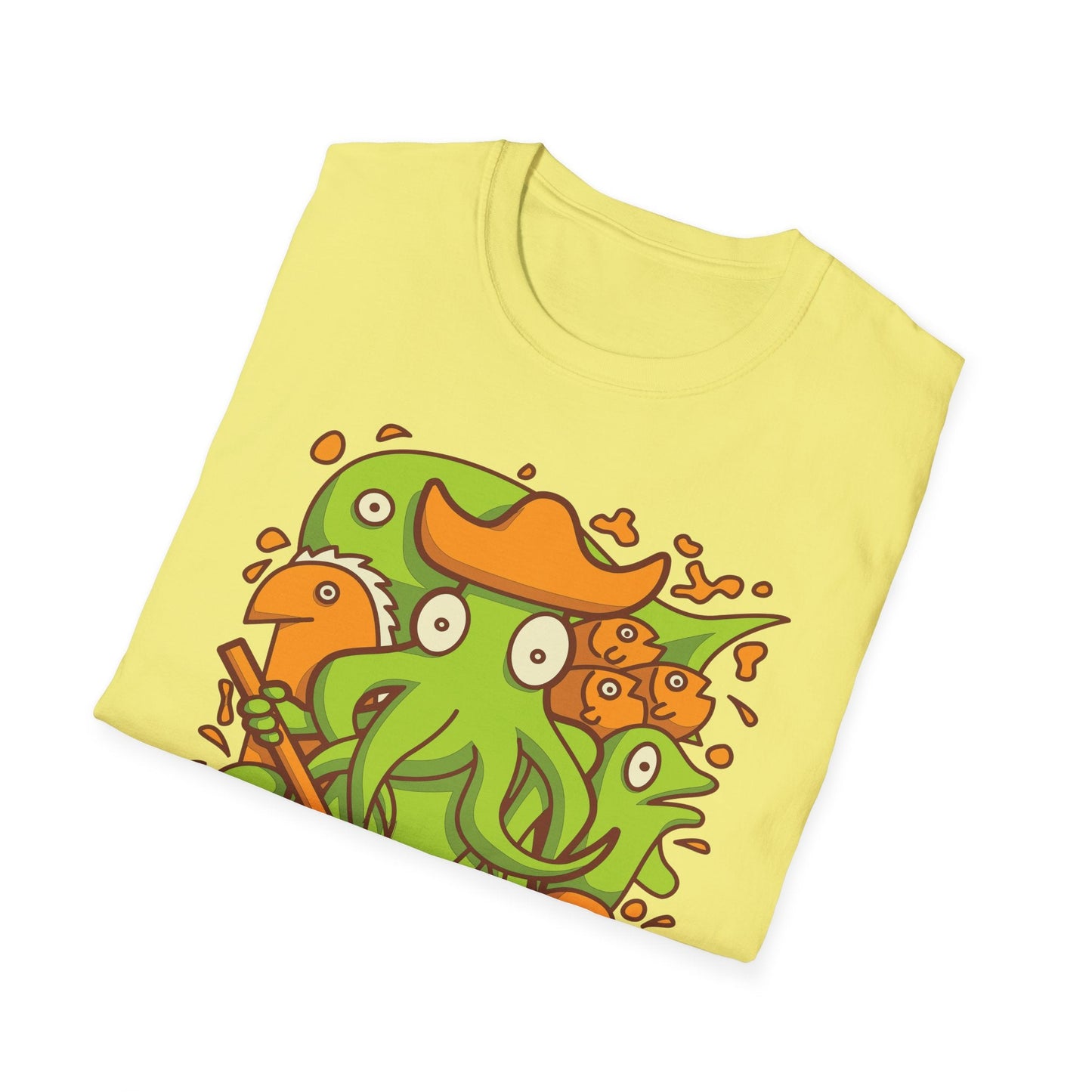 Cartoon T Shirt Animation T Shirt Funny Tee Shirt Unisex Gildan Softstyle Cotton 64000