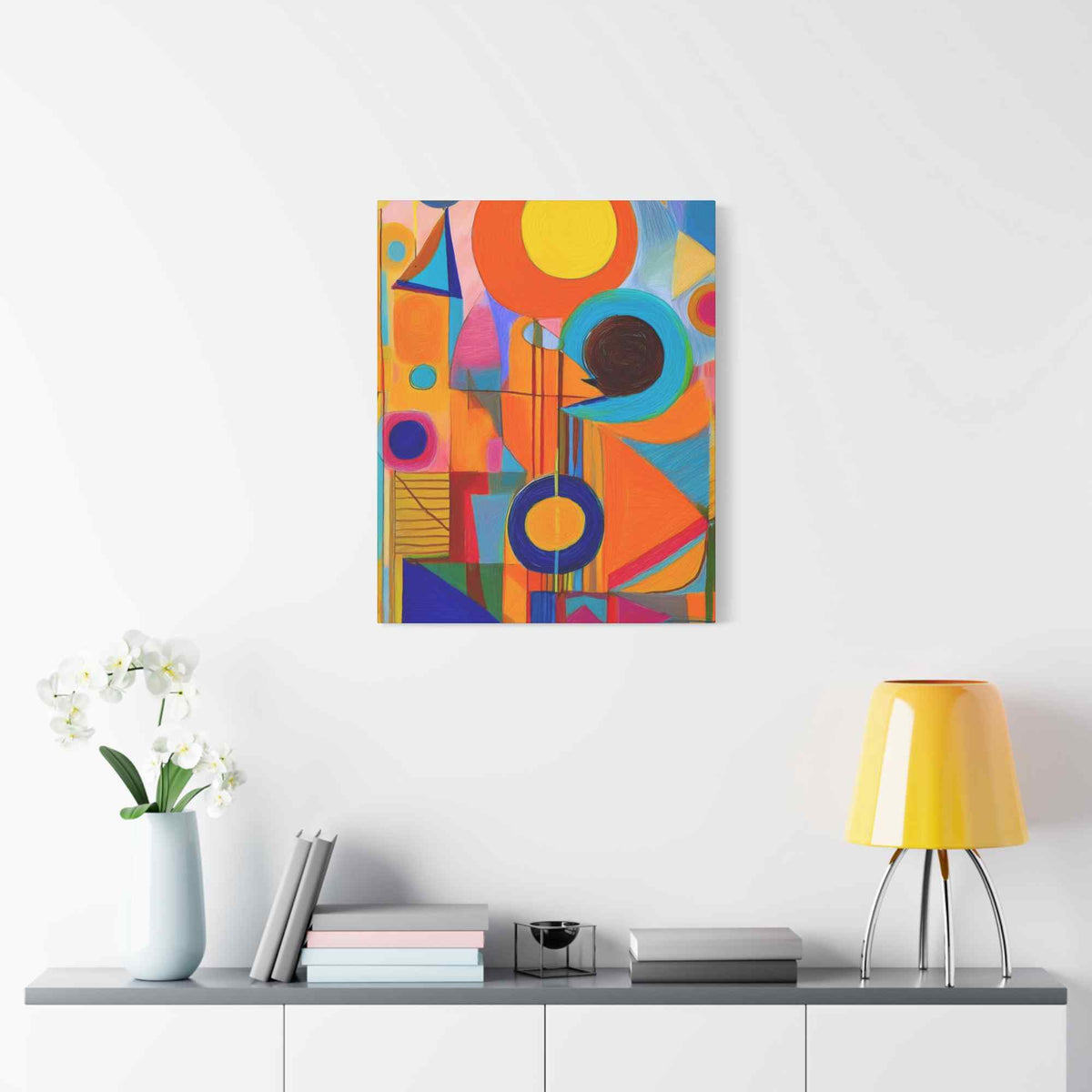 Abstract Painting Print Canvas 20x24,20x30,24x30, 24x32,24x36,30x40, 32x48,36x48,40x60 Pine-Wood Inner Frame ABS-12