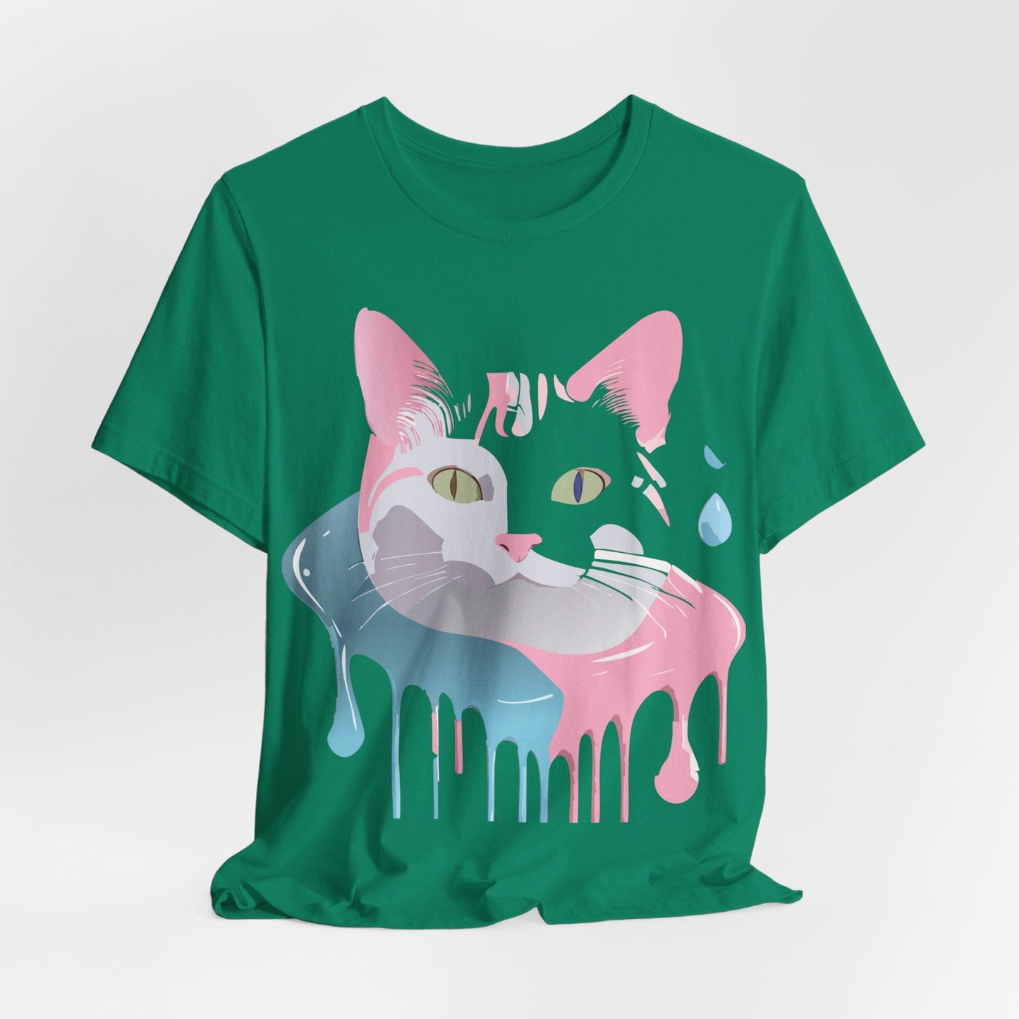 Cat Graphic Tee Unisex Short Sleeve T Shirt Adelpha Vintage Inspired Design