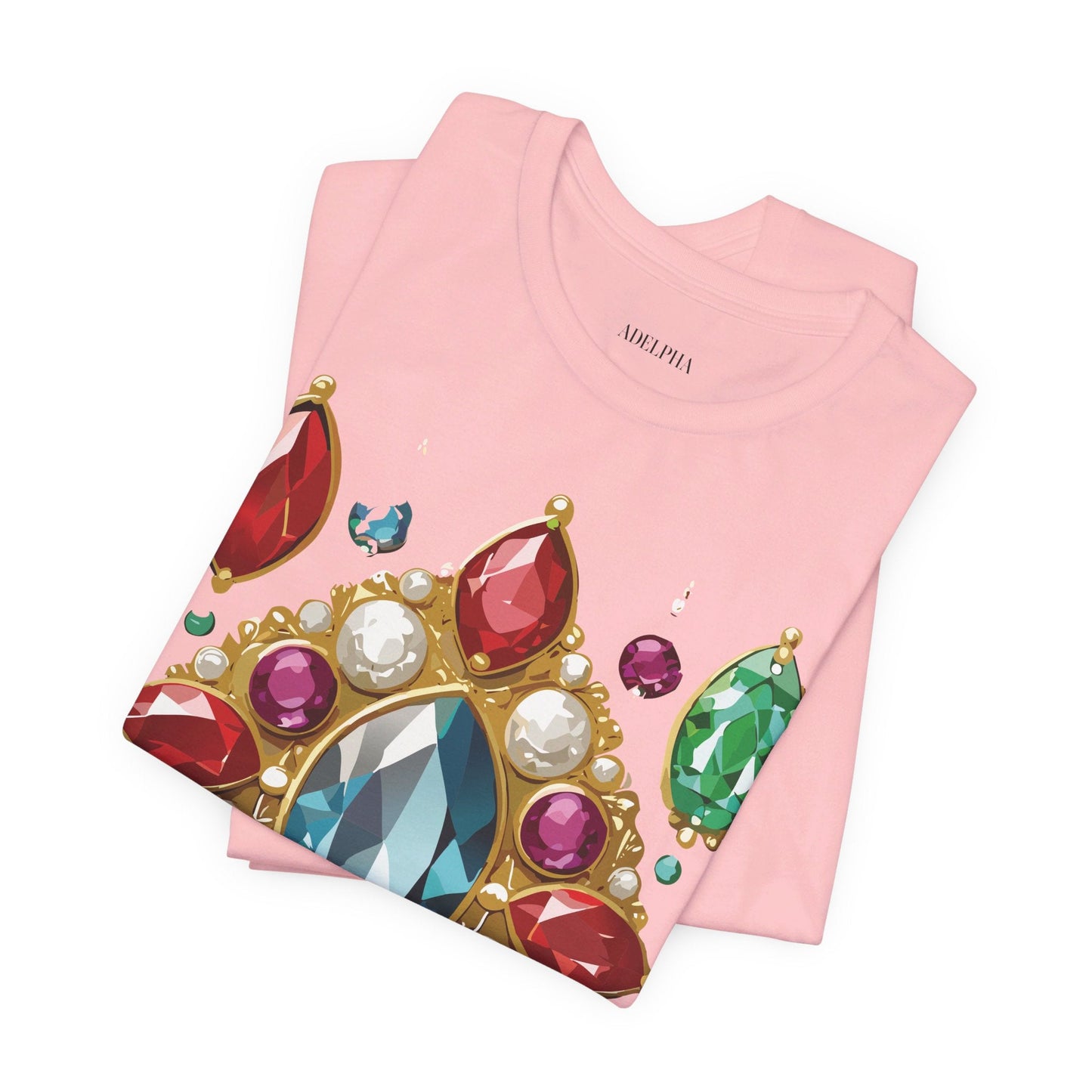 Jewelry Graphic Unisex 100 Cotton Vintage Treasure Art T-Shirt 44