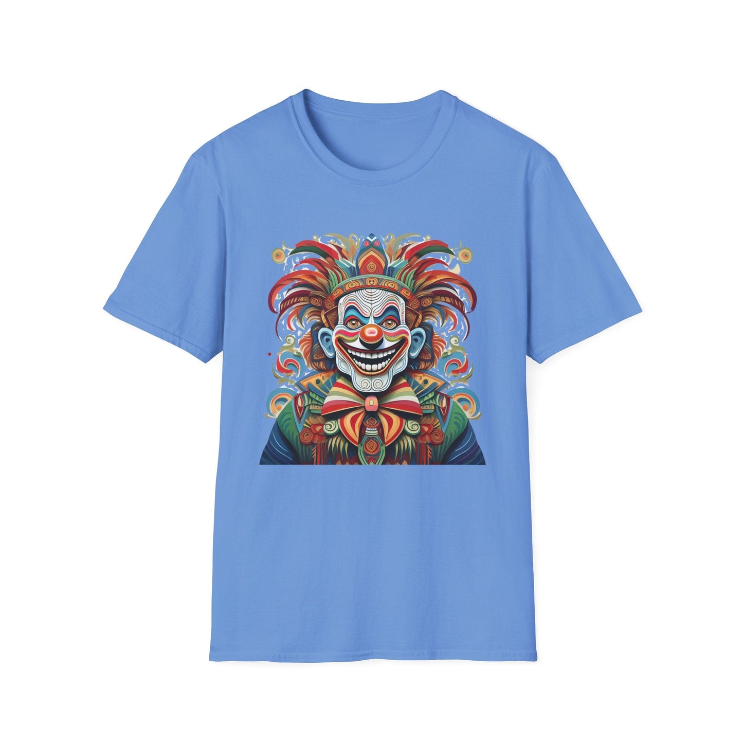 Clown Shirt Unisex Tee Funny Man Circus Shirt Scary Man Tee Gildan Softstyle 64000
