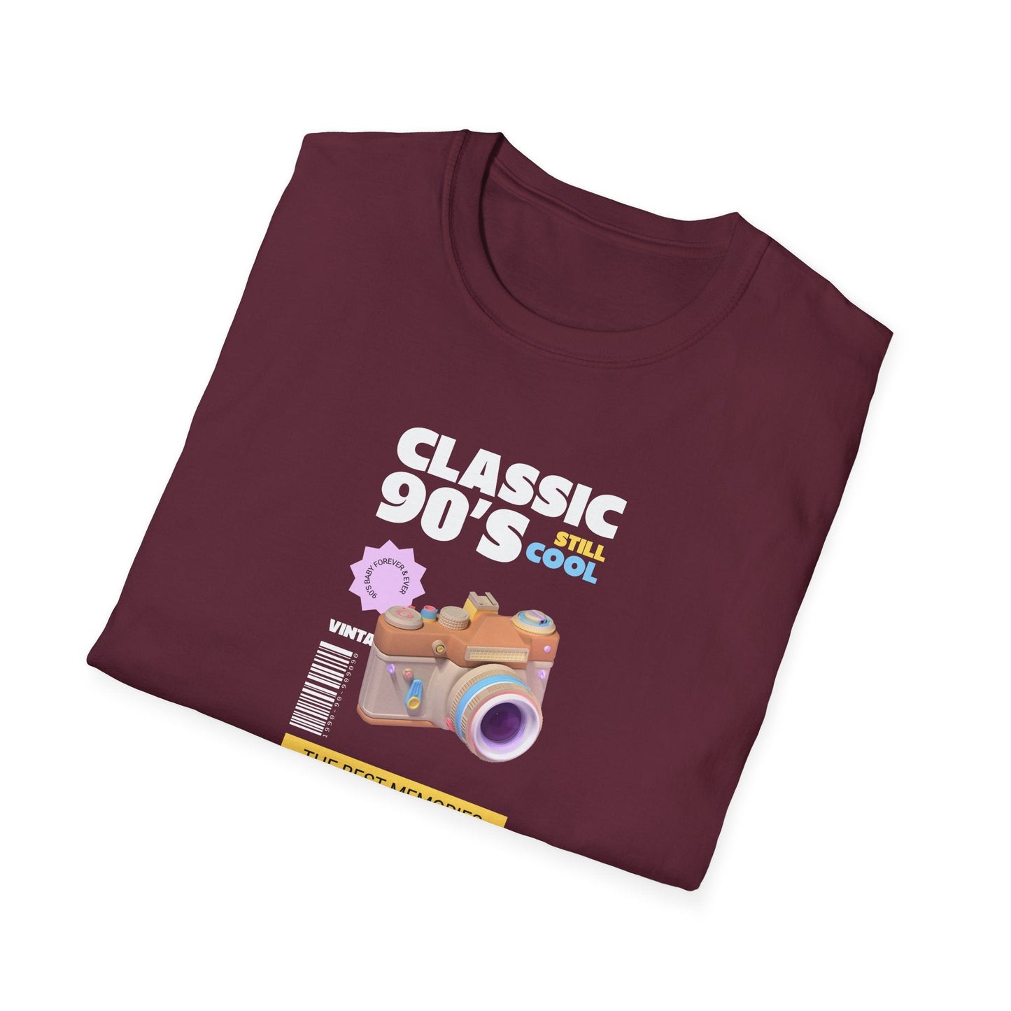 90s Camera T-Shirt Classic 90s Cool Unisex Cotton Retro Photography Tee