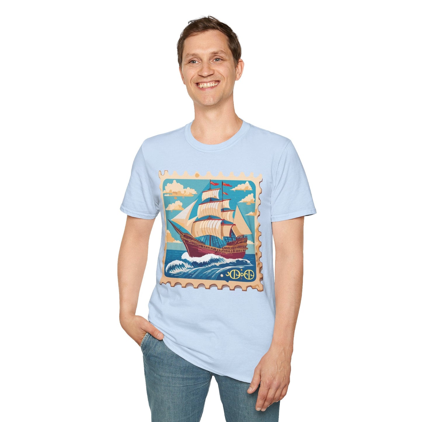 Ship T Shirts Frigate Vessel Tee Unisex Softstyle Gildan 64000 100 Percent Cotton