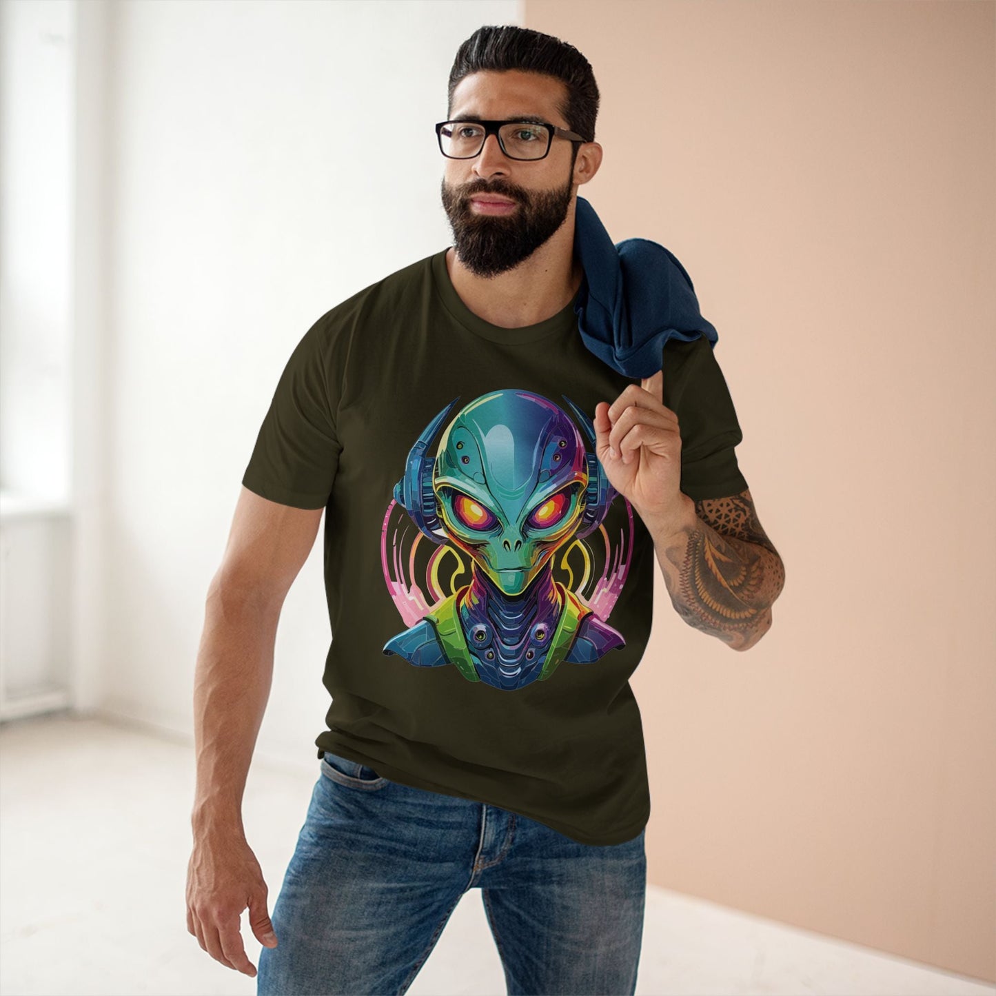 Aliens Graphic Unisex 100 Cotton Staple Tee 16