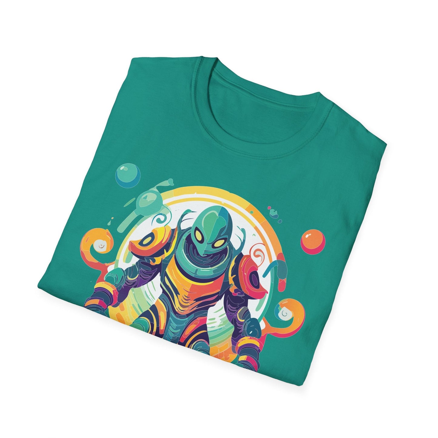 Cosmos Alien T Shirt Unisex Softstyle 64000 with Art Design Durable Comfort Artwork Tee