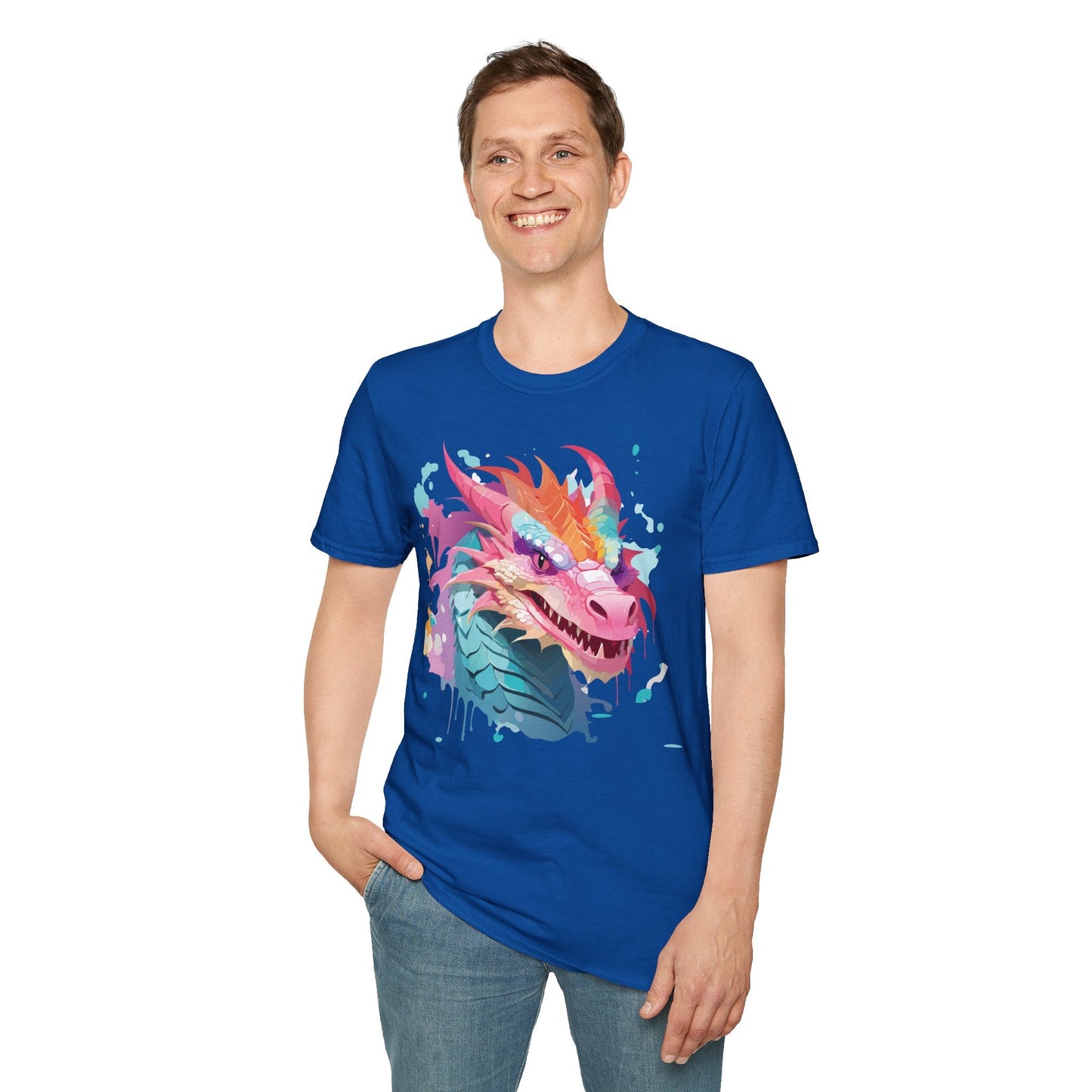 Dragon T Shirt Unisex Dragon Graphic Tee Softstyle 64000 Lightweight Comfort Durable Breathable
