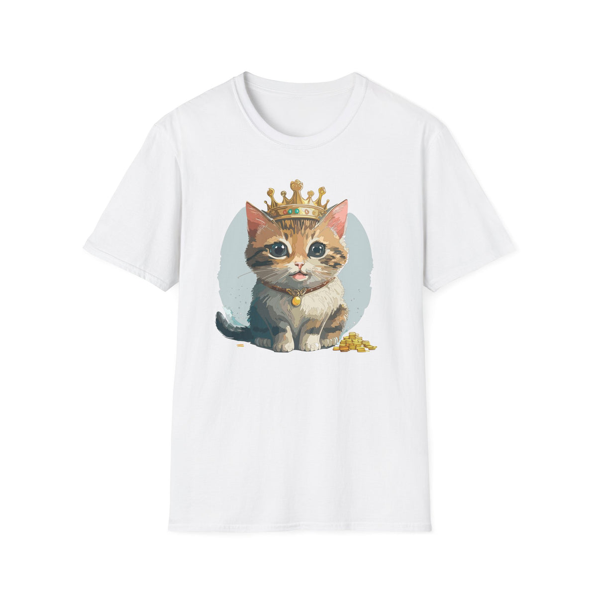Queen Cat crown kitten shirt | Cat Illustration T-Shirt