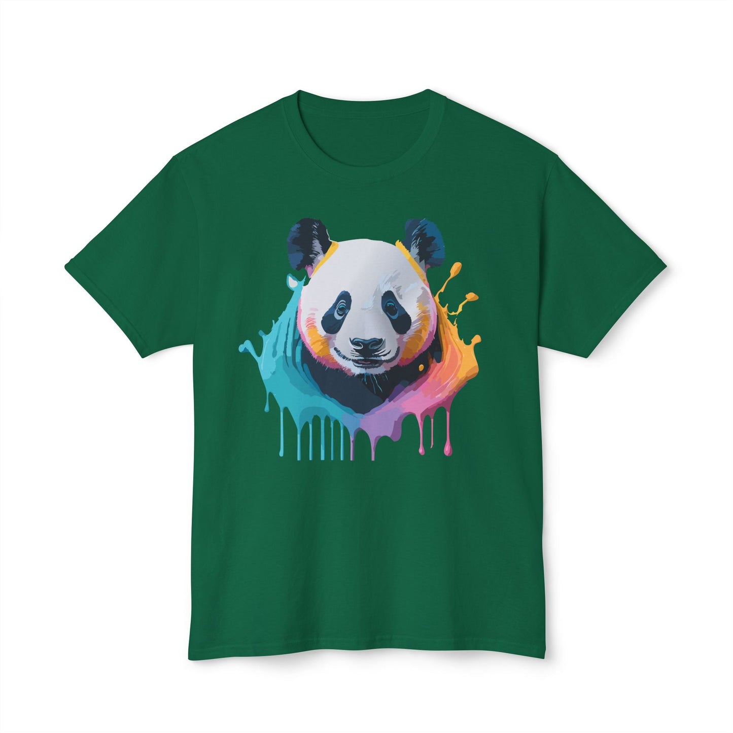 Unisex HD Cotton Panda T Shirt With Full Color Panda Art Print Made In USA Premium Fit For All Sizes