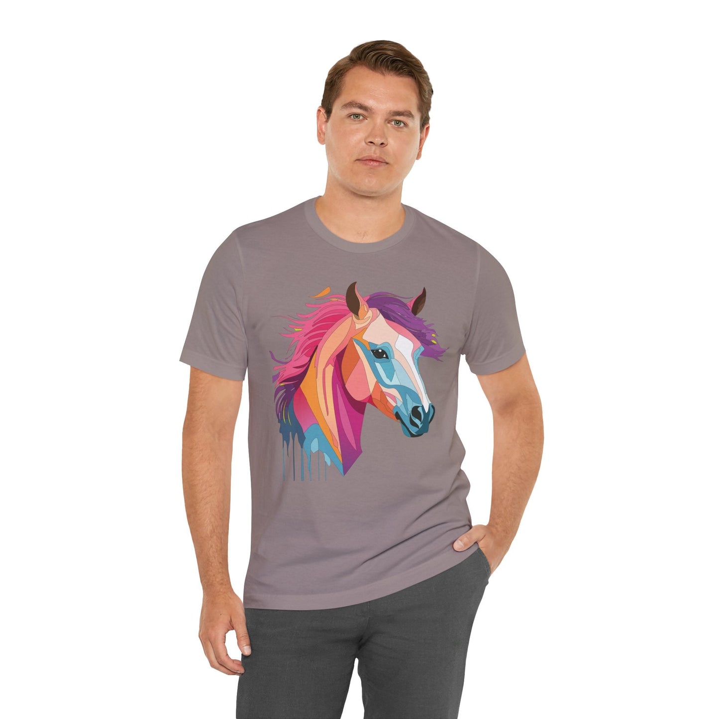 Unisex Animal Shirt Art Design Short Sleeve With Wild Animals Graphic Print Comfort Tee