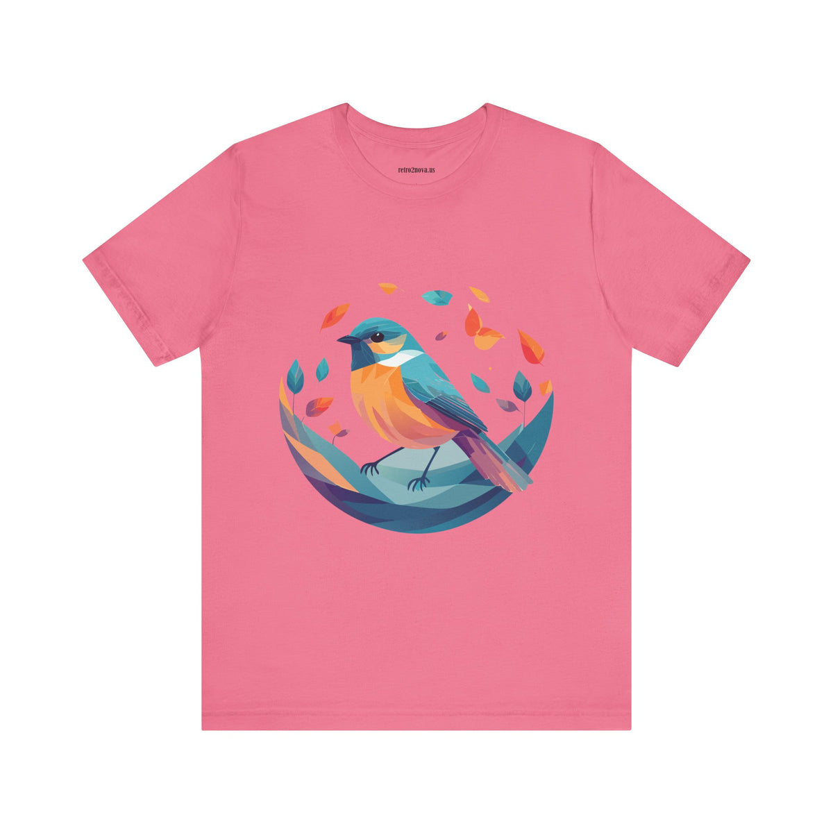 Bird Graphic Unisex Cotton Bella+Canvas Tee with Animal Design ab6