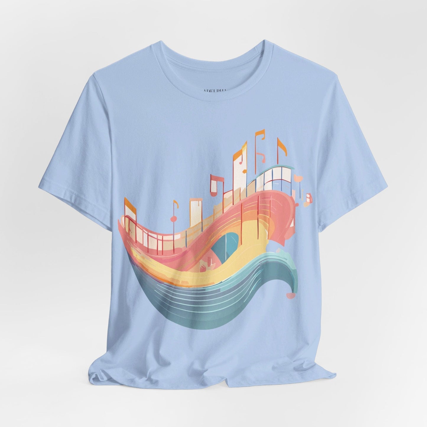Adelpha Music T Shirt Unisex Graphic Tee Vintage Art Design Jersey Short Sleeve Premium