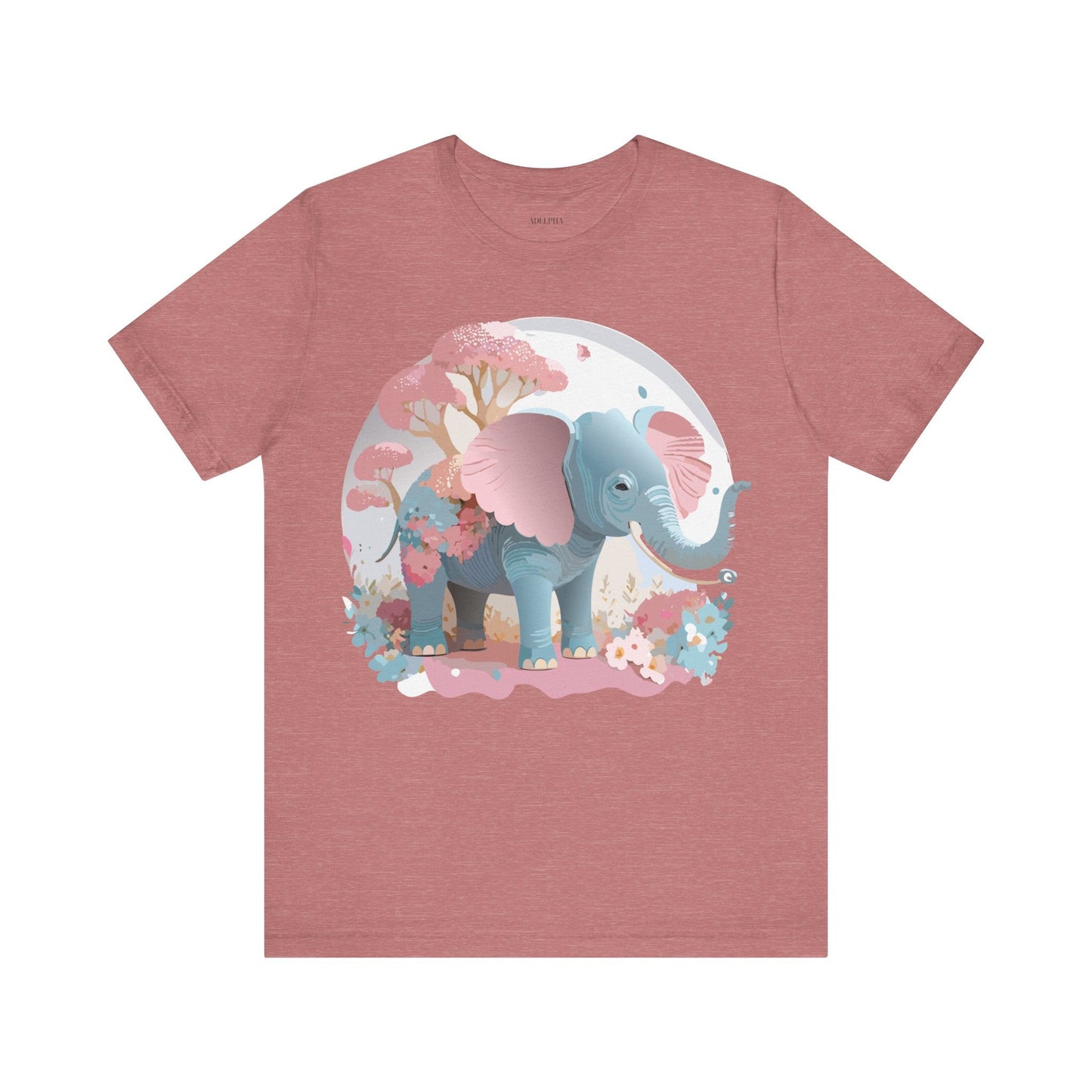 Elephant Graphic T Shirt Unisex By Adelpha Vintage Inspired Art Design Tee Premium Quality Cotton