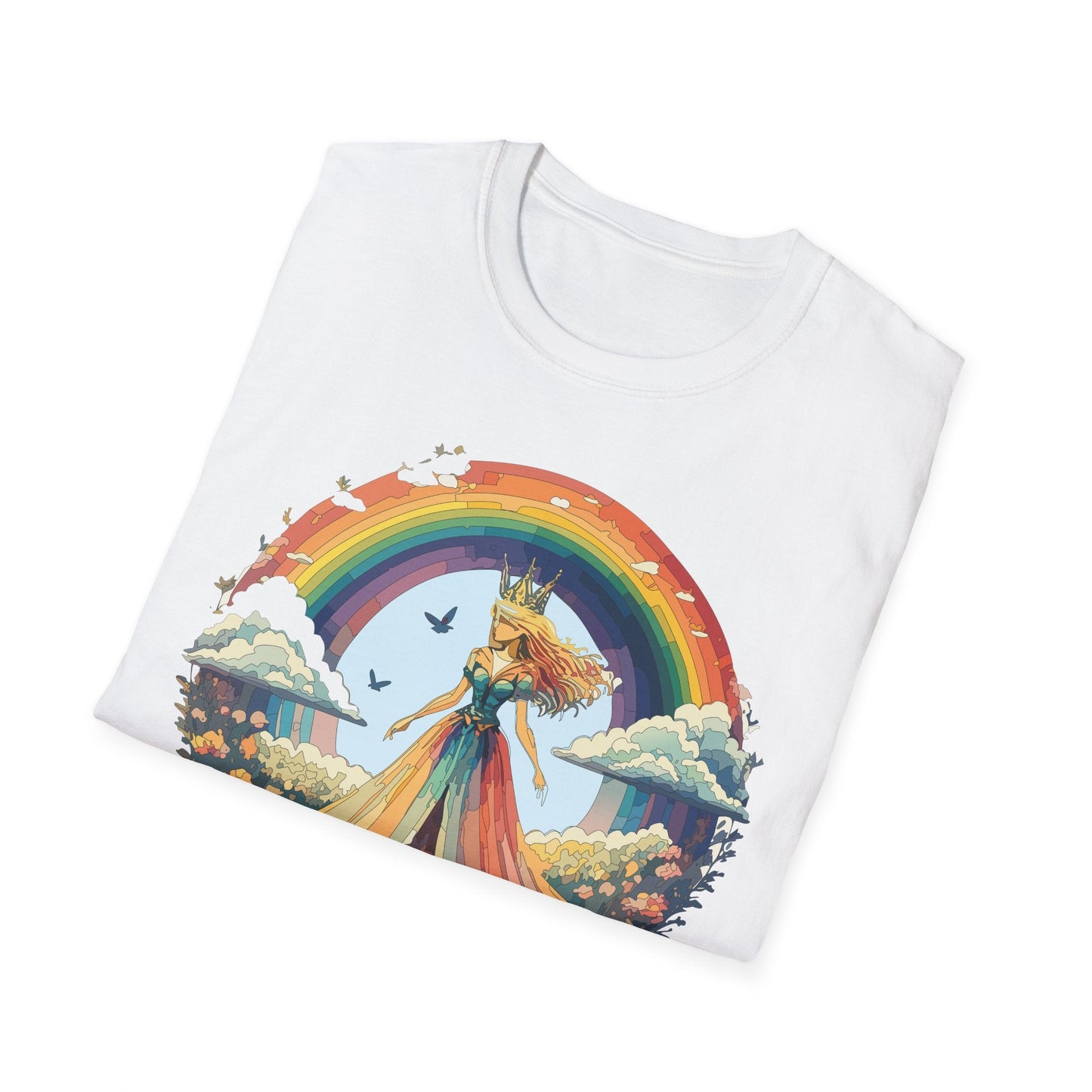 Womens Graphic T Shirt Art Design Tee Softstyle 64000 Unisex Lightweight Cotton Fabric