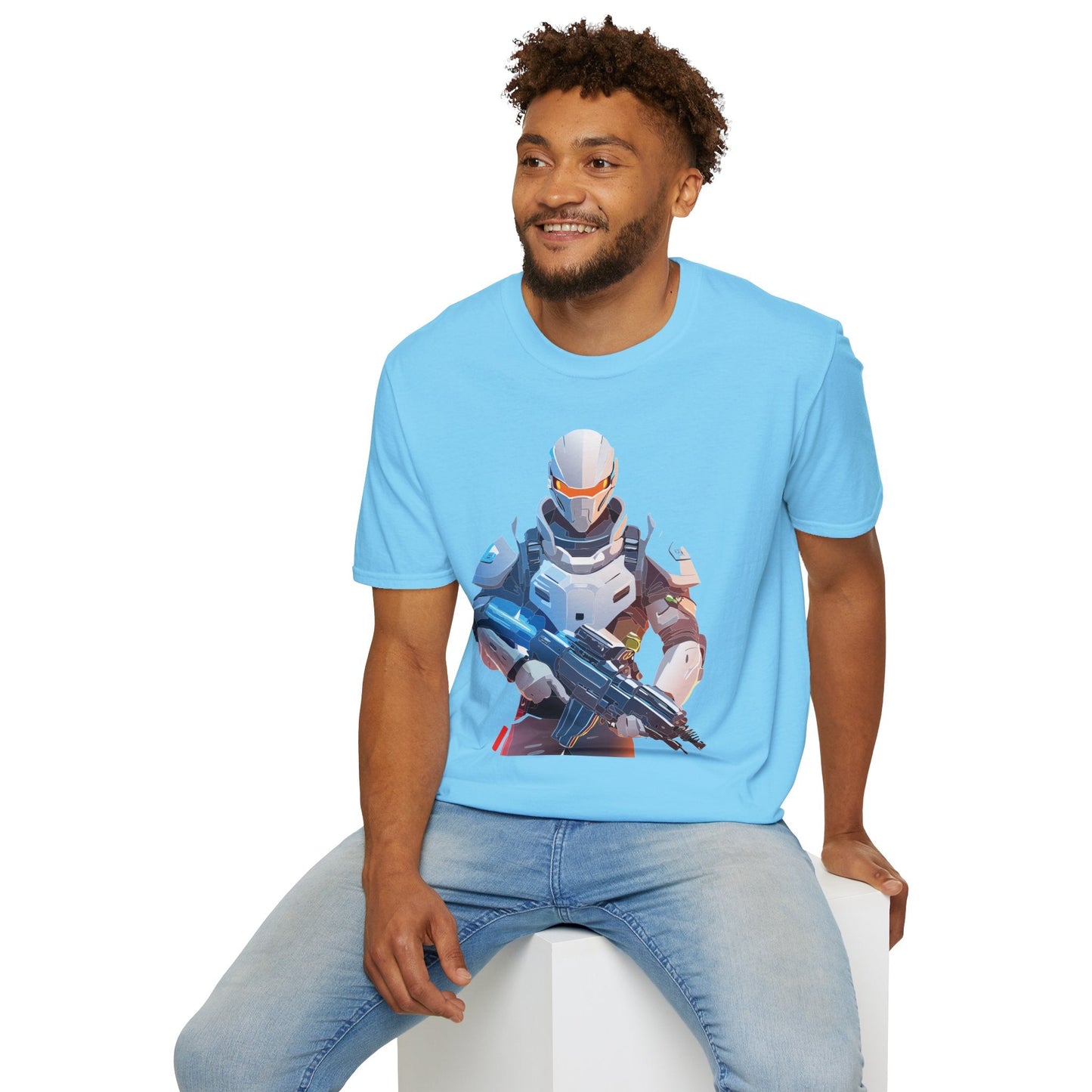 Robocop T Shirt Unisex Softstyle Ring Spun Cotton Tee With Robocop Art Design Premium Comfort