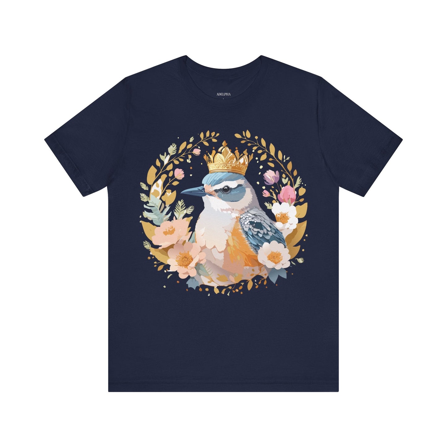 Adelpha Medallion Graphic Tee Unisex Short Sleeve Vintage Inspired Art Design Apparel