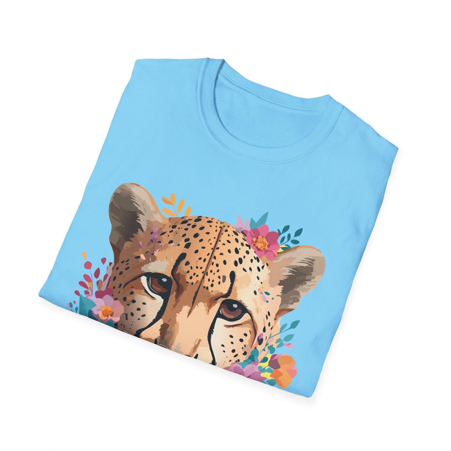 Cheetah Print Unisex Softstyle Tee Gildan 64000 Cotton Short Sleeve Shirt