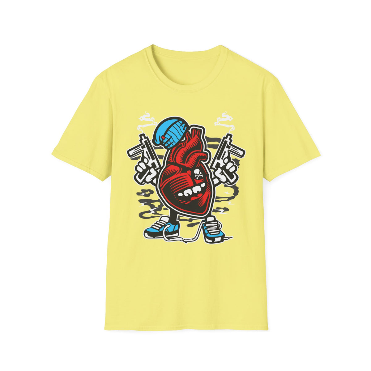 Unisex Cotton T-Shirt with Cartoon Graphic Design