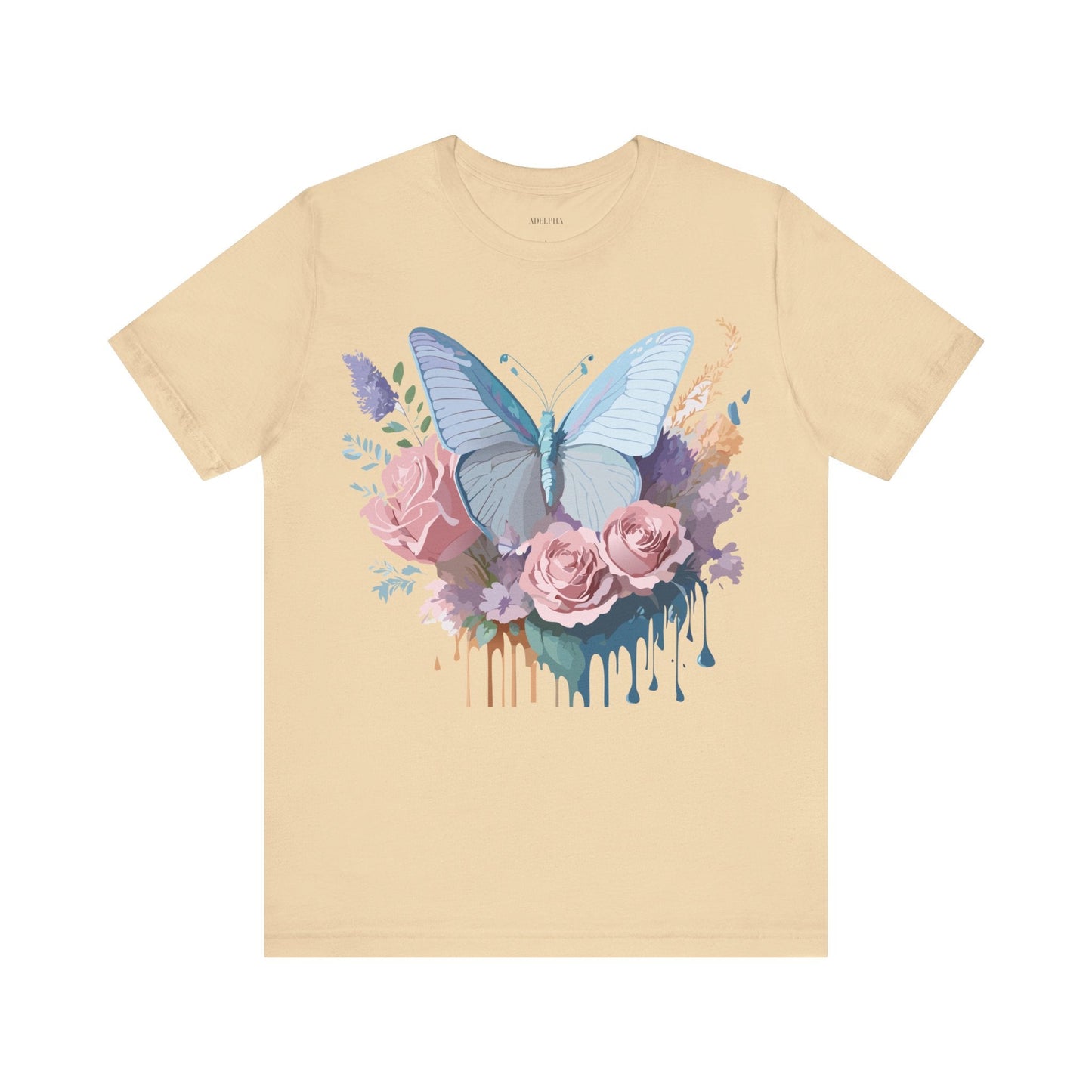 Butterfly Graphic Tee Unisex Jersey Shirt Adelpha Vintage Art Design