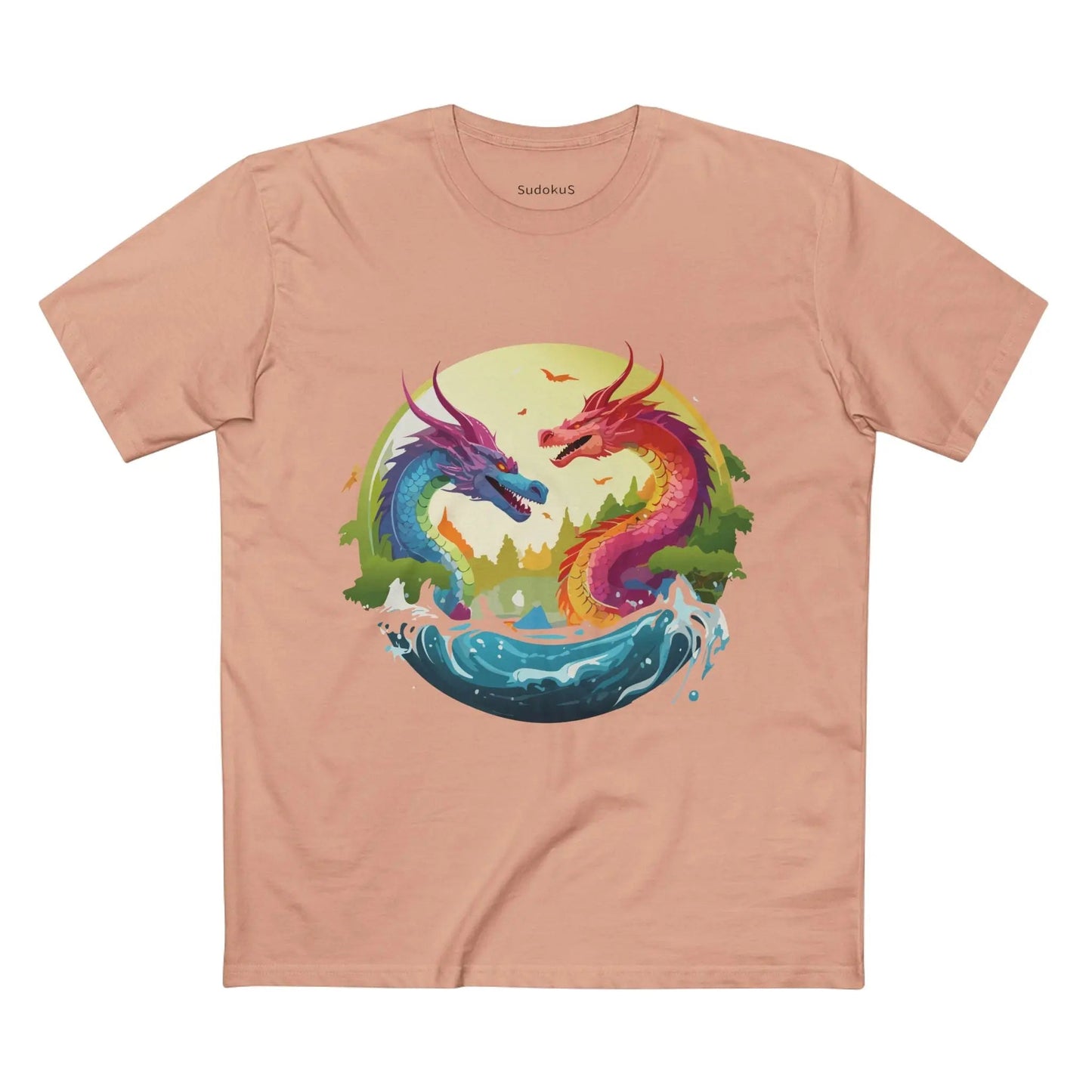 Dragon Graphic Unisex 100 Cotton Staple Tee 19