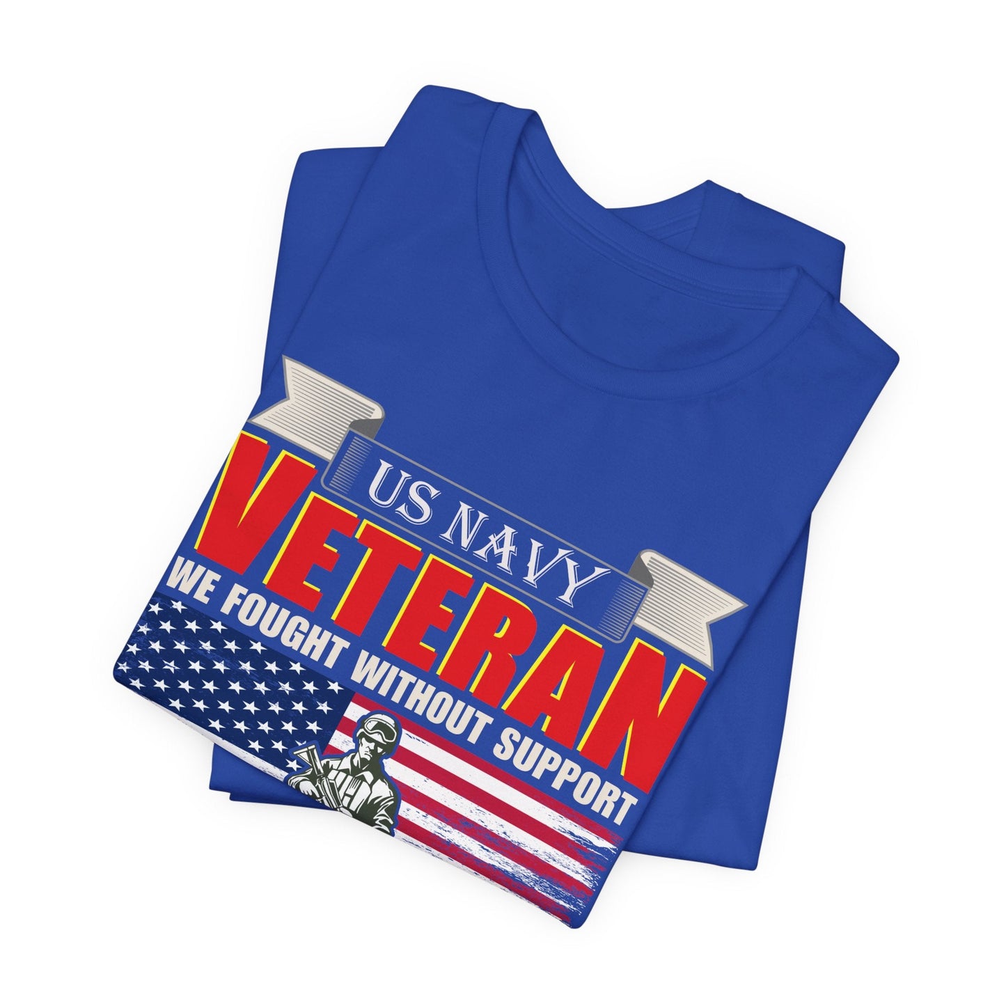 Army Veteran Patriotic Graphic Design Unisex Cotton T-Shirt v42