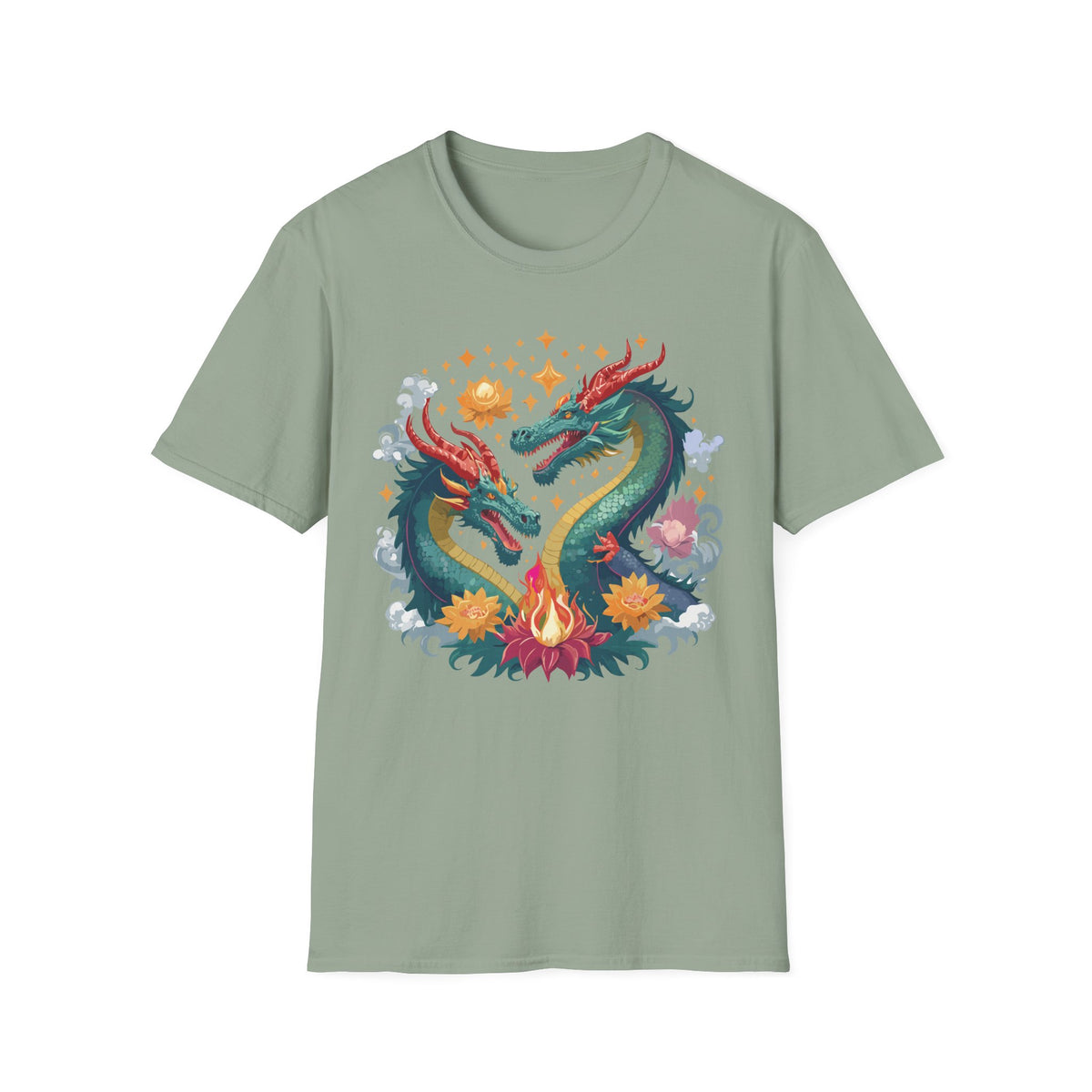 Dragon Graphic Tee Gildan Unisex 100 Cotton Tee Shirt with Animal a43