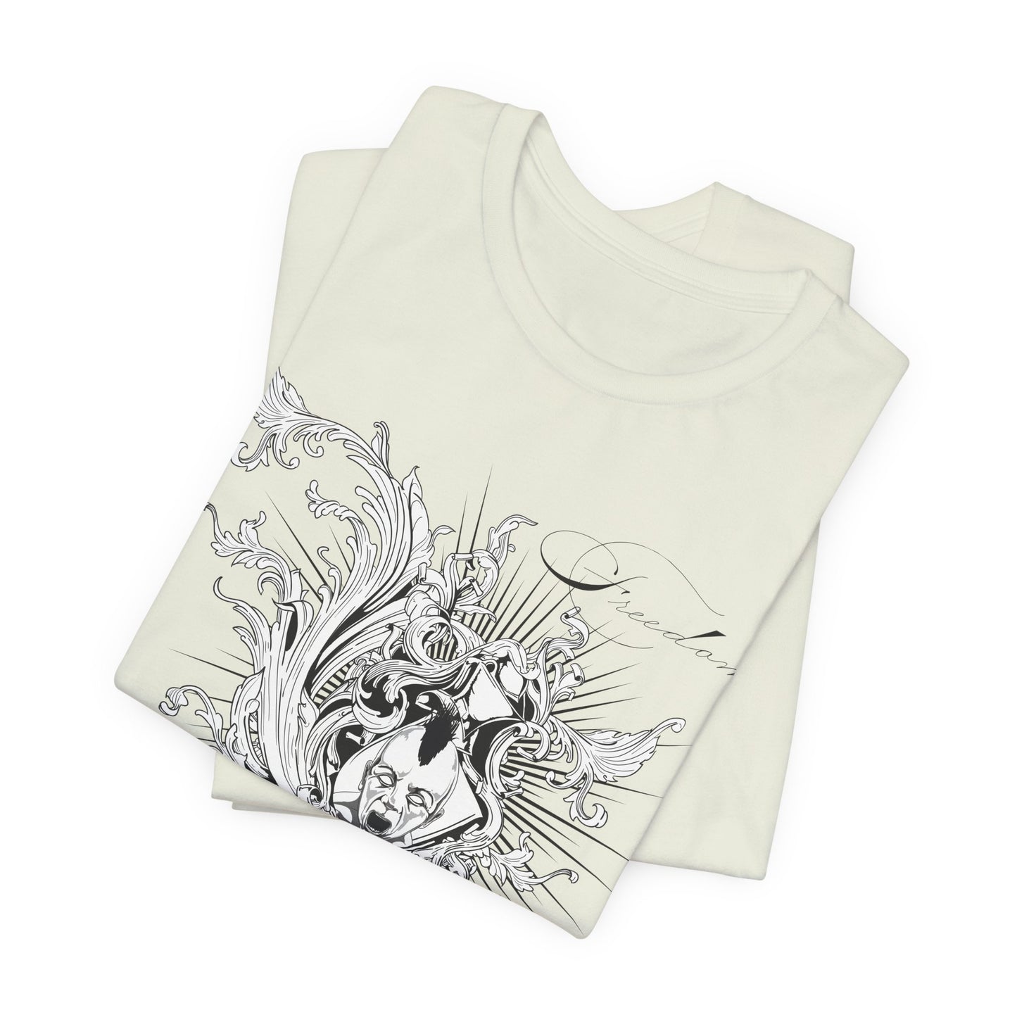 Freedom Art Design Tee, Artistic Tee, Graphic T-Shirt, Music Tees, Artistic Music T-Shirt, Vintage Top