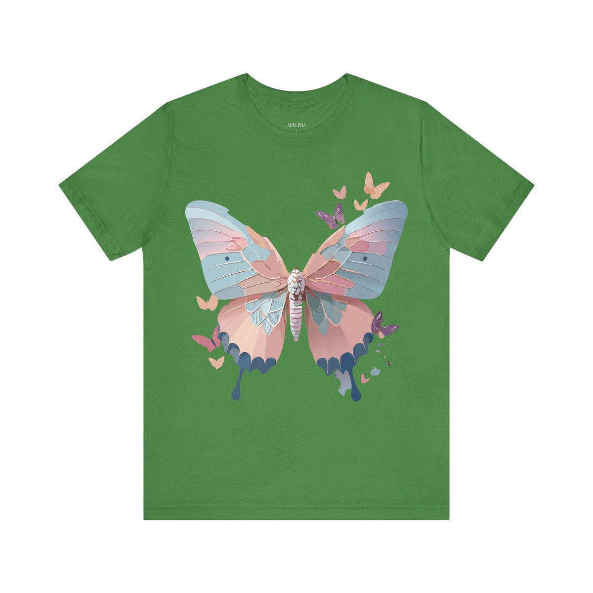 Butterfly Graphic Unisex Cotton Bella+Canvas Tee with Art Design n75