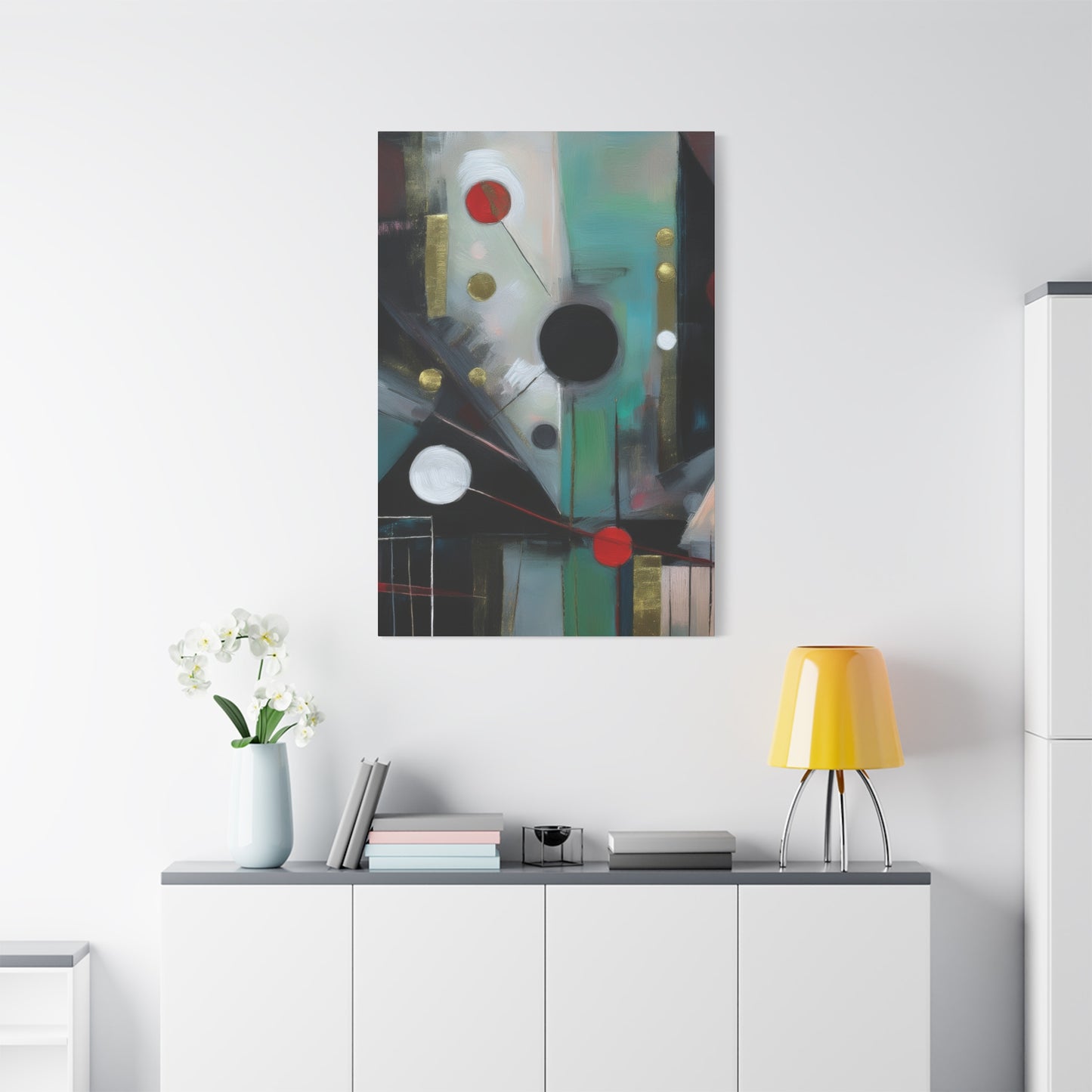 Abstract Oil Painting Print Canvas 20x24,20x30,24x30 24x32,24x36,30x40 32x48,36x48,40x60 Pine-Wood Inner Frame ABS-158