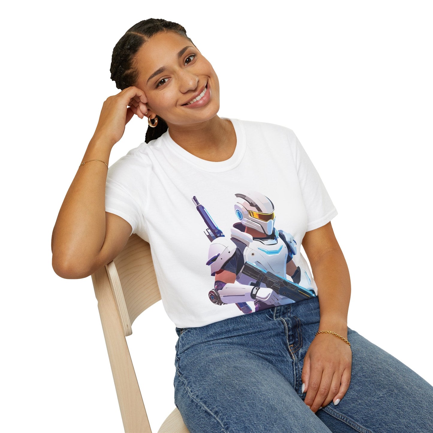 Robocop T Shirt Unisex Softstyle 64000 Gildan 100 Percent Ring Spun Cotton Graphic Tee