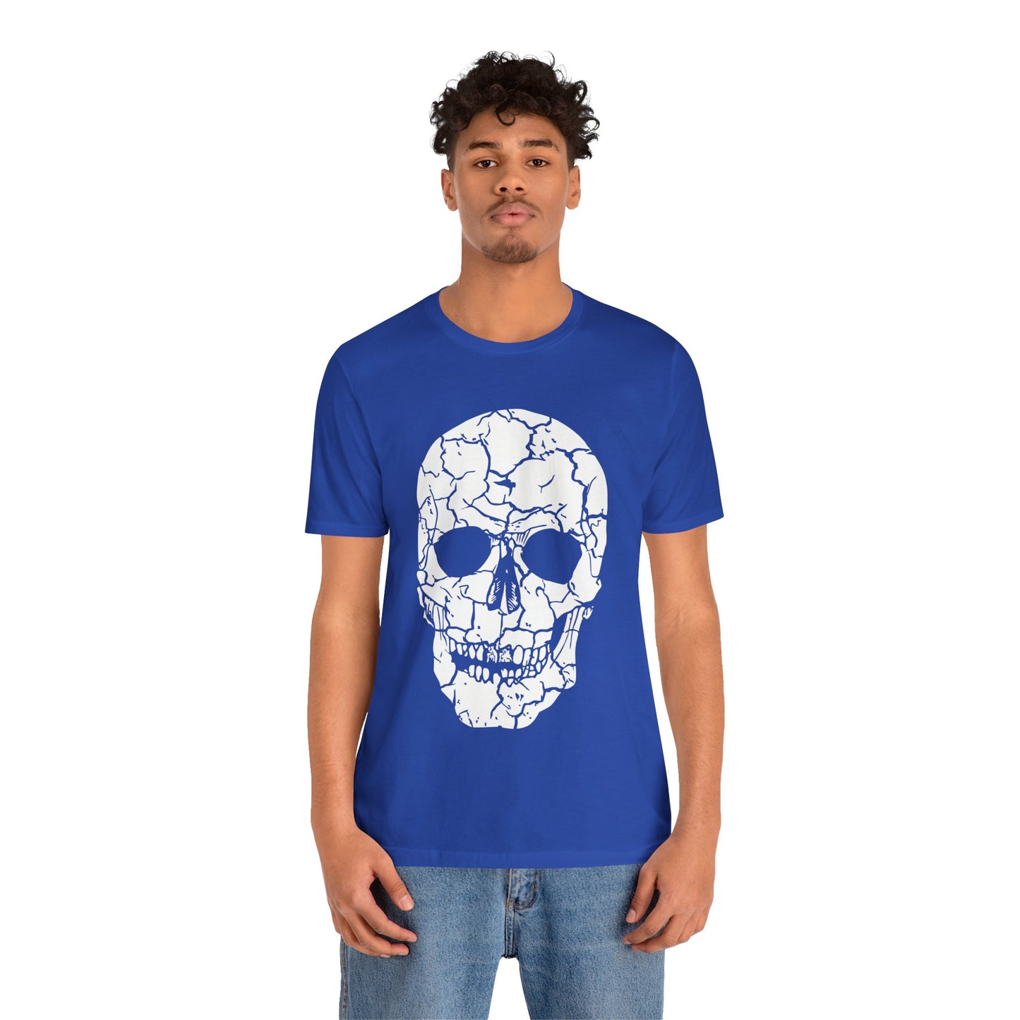 Unisex Cotton Tee Shirt with Skull