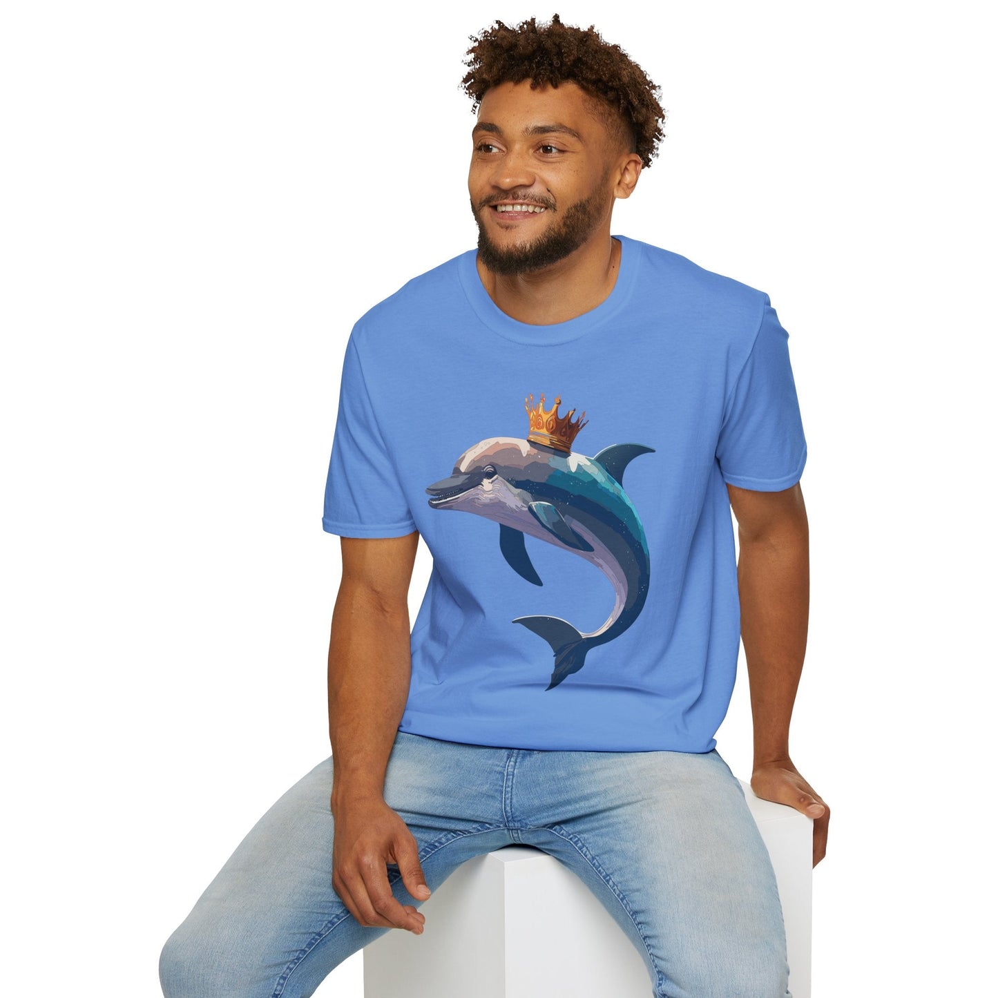 Dolphin Shirts Unisex Gildan Softstyle 64000 100 Percent Cotton Tee For Animal Lovers