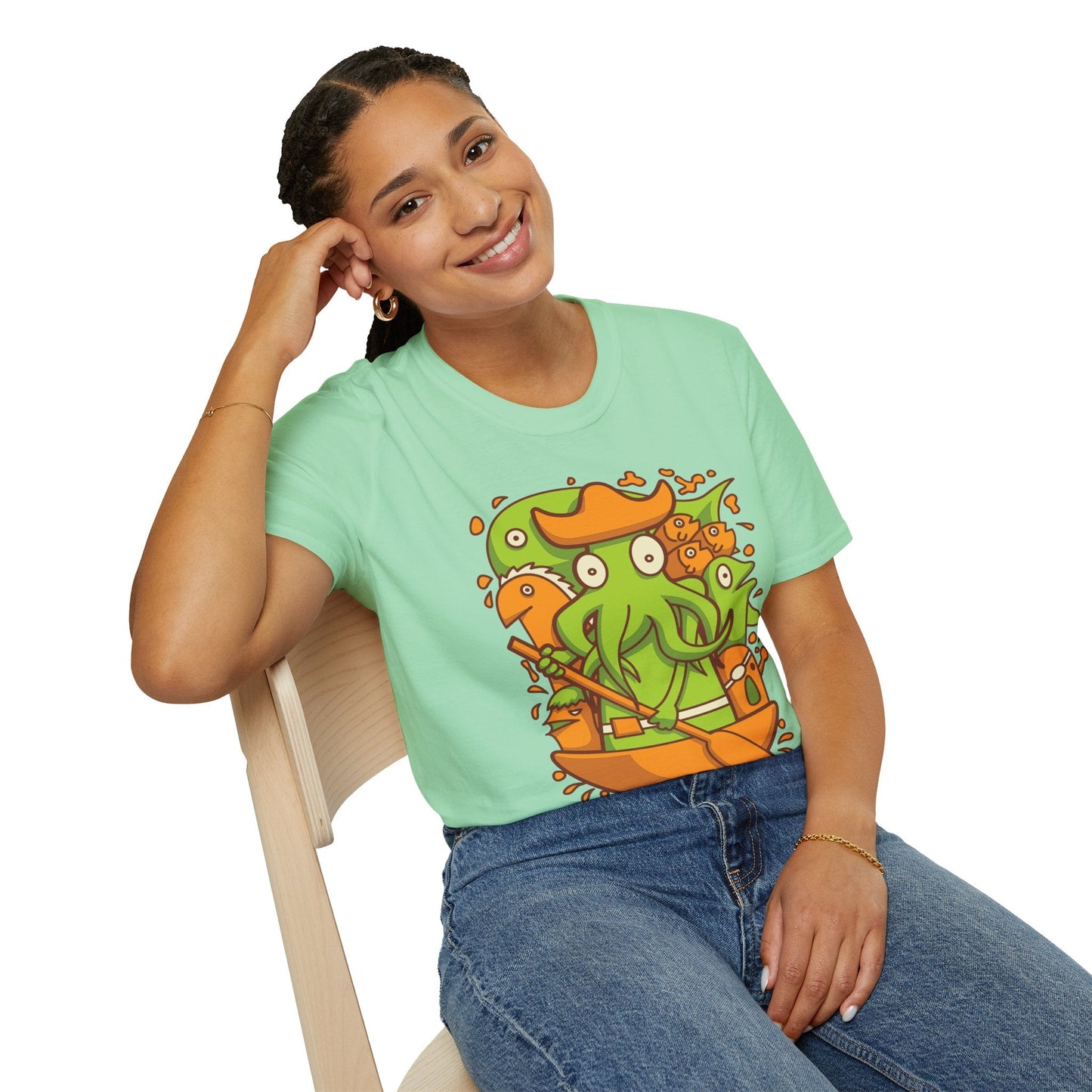 Cartoon T Shirt Animation T Shirt Funny Tee Shirt Unisex Gildan Softstyle Cotton 64000