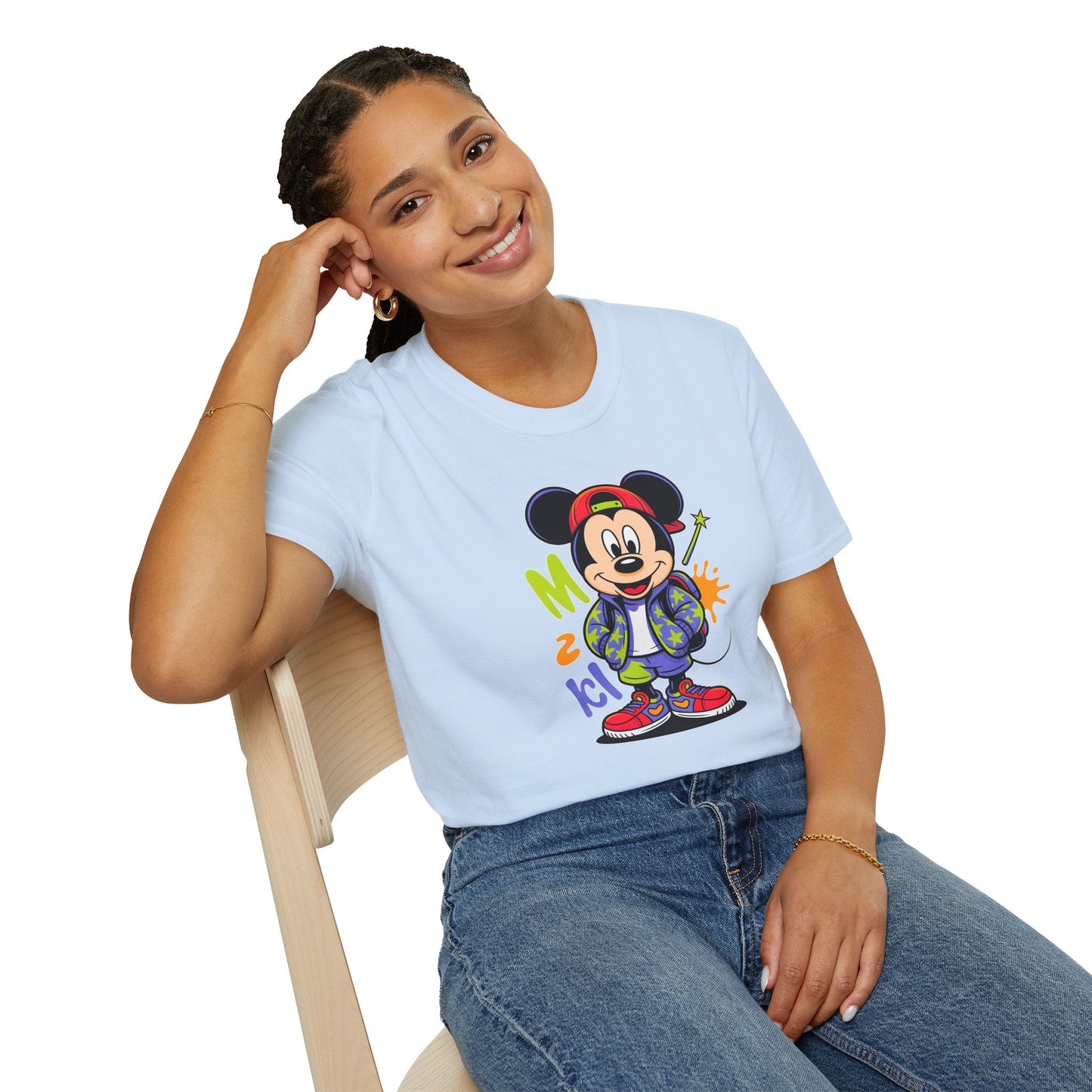 Cartoon T Shirt With Animation Design Unisex Gildan Softstyle 64000 Tee For Funny Animals