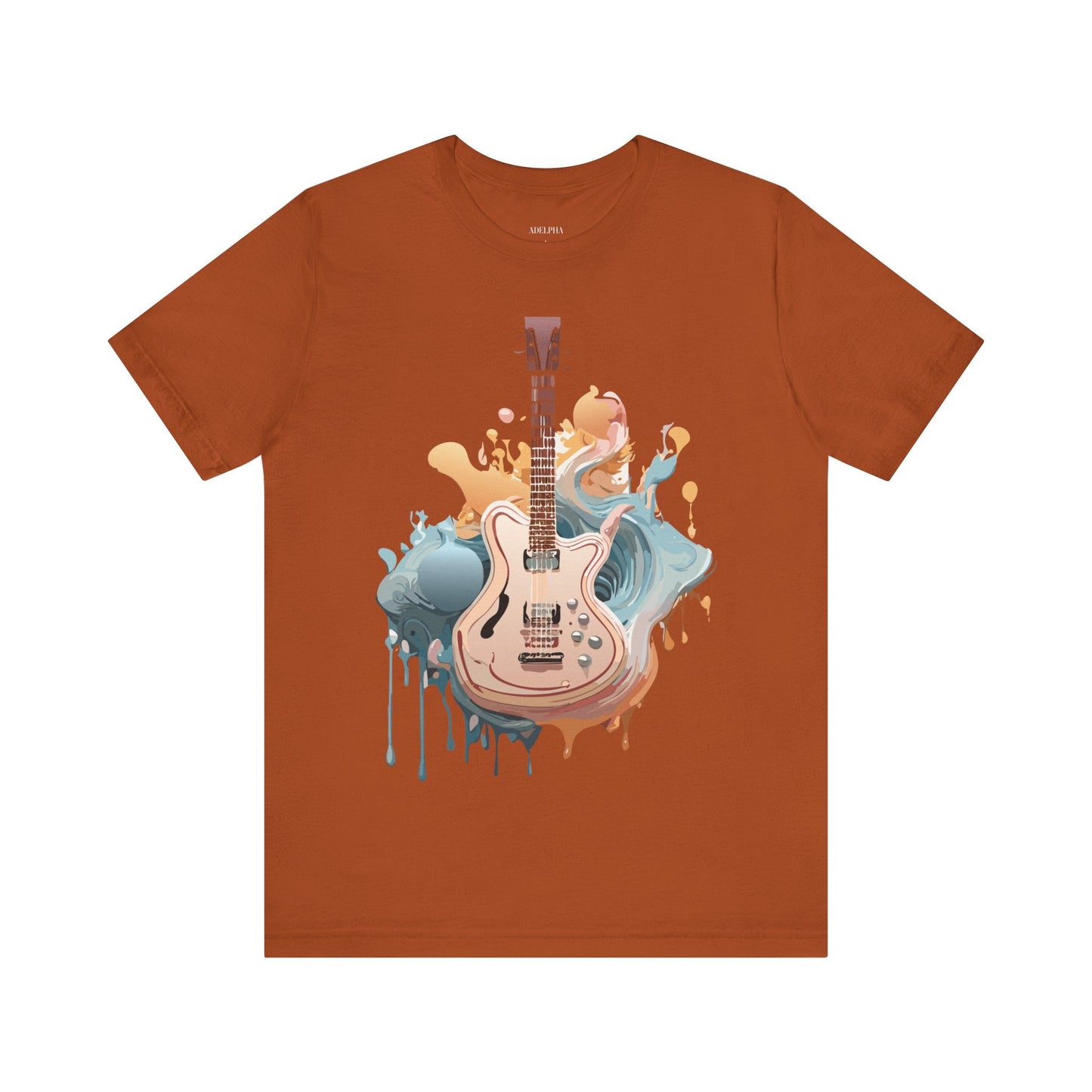 Adelpha Vintage Inspired Graphic Tee Unisex Jersey Short Sleeve Music Design Collectible