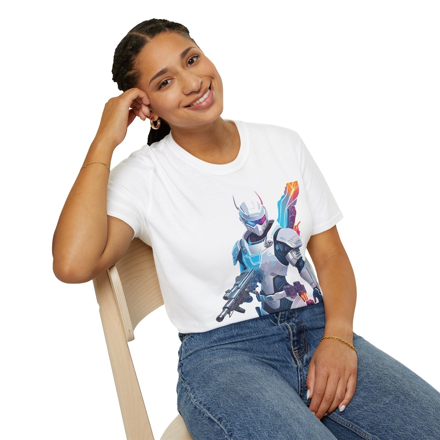 Robocop T Shirt Unisex Softstyle 64000 Graphic Tee 100 Percent Ring Spun Cotton Comfort