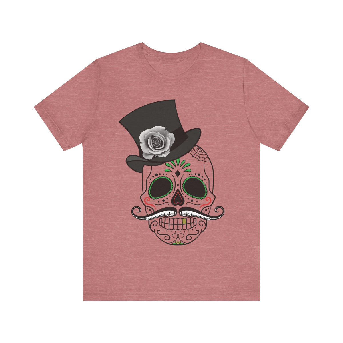 Camiseta unisex de algodón con calavera