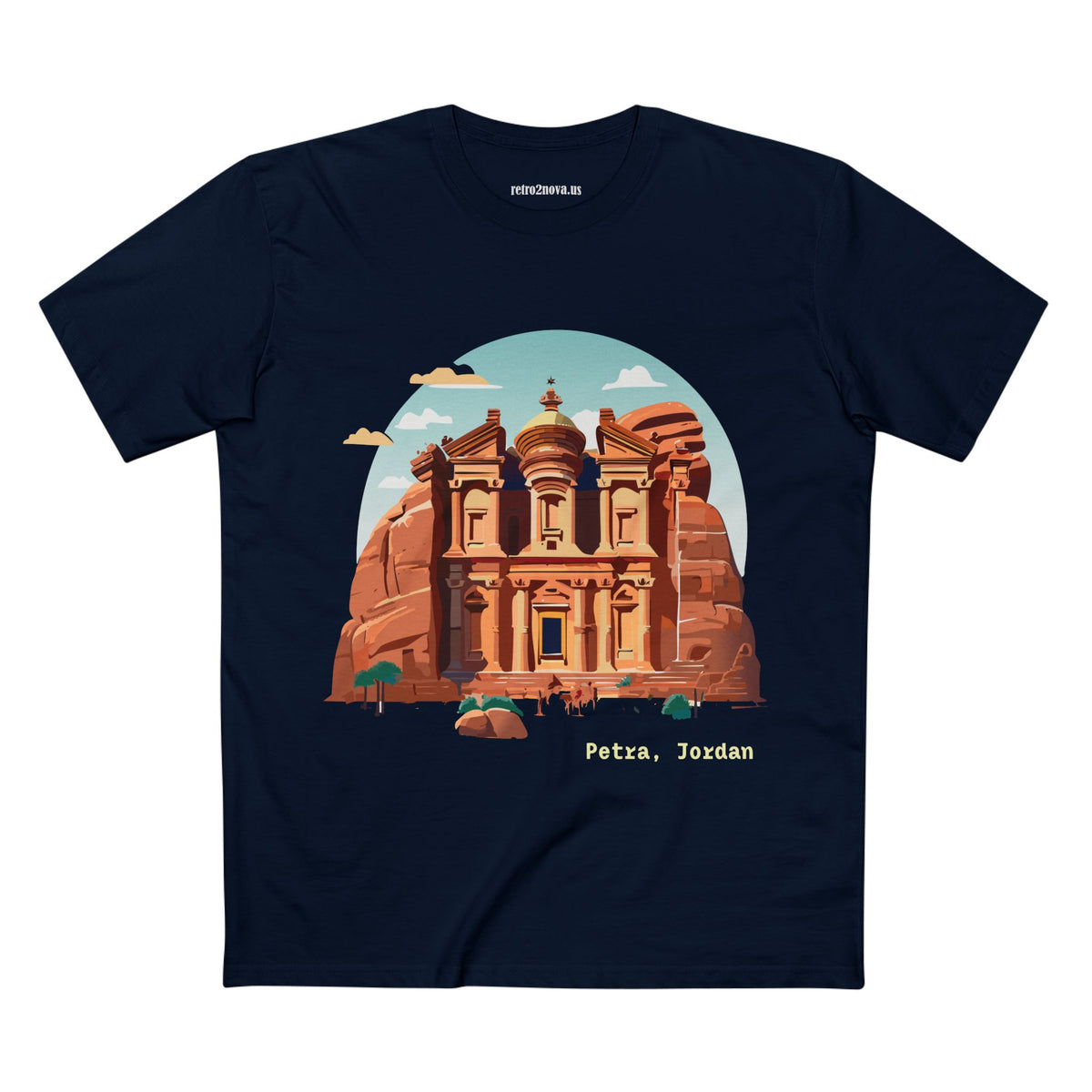 Petra Jordan illustration T-Shirt | Travel souvenir tee
